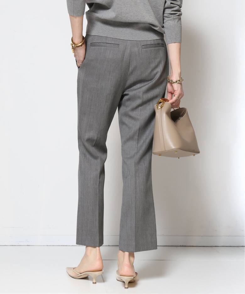 Col Pierrot/コルピエロ】WOOL GABARDINE TIGHT FLARE パンツ
