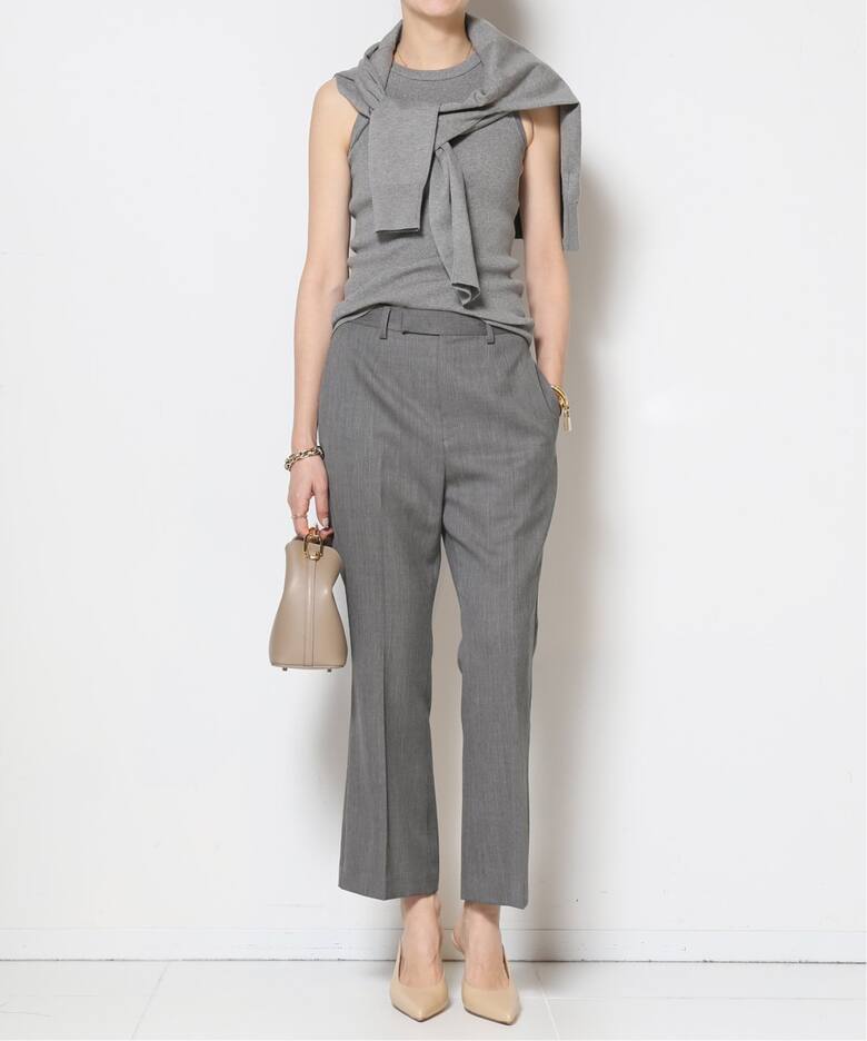 Col Pierrot/コルピエロ】WOOL GABARDINE TIGHT FLARE パンツ