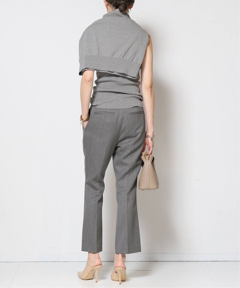 Col Pierrot/コルピエロ】WOOL GABARDINE TIGHT FLARE パンツ 