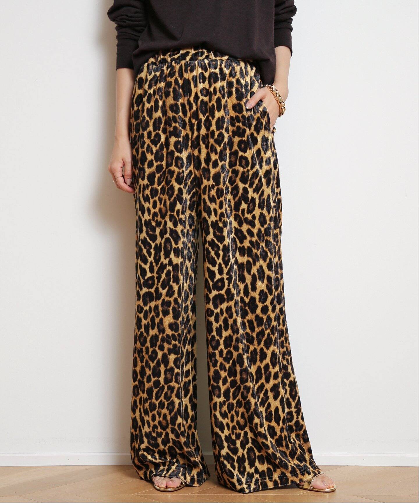 COL PIERROT/コルピエロ】レオパードパンツ 36 