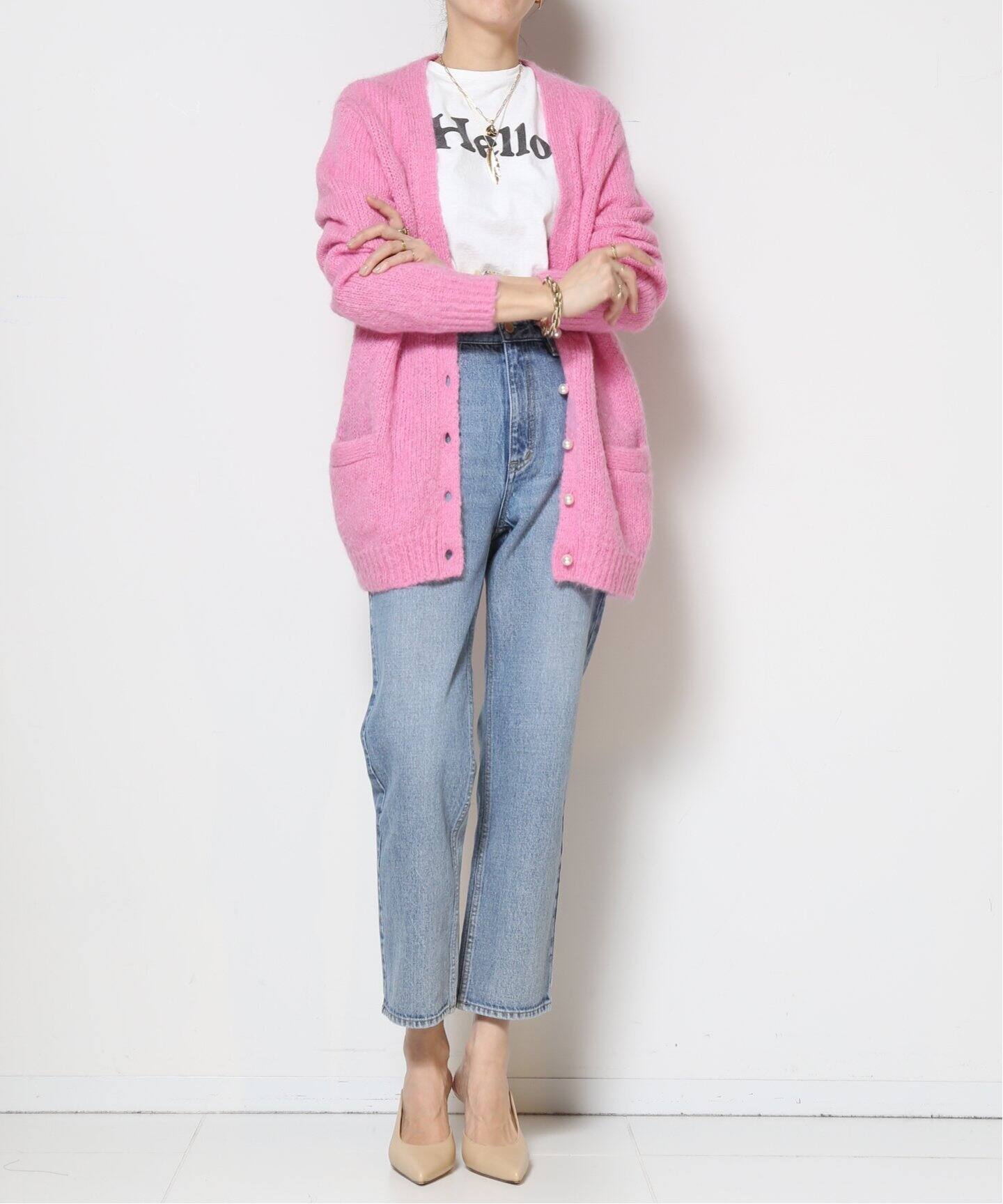 Deuxieme Classe カラーデニム ピンク 