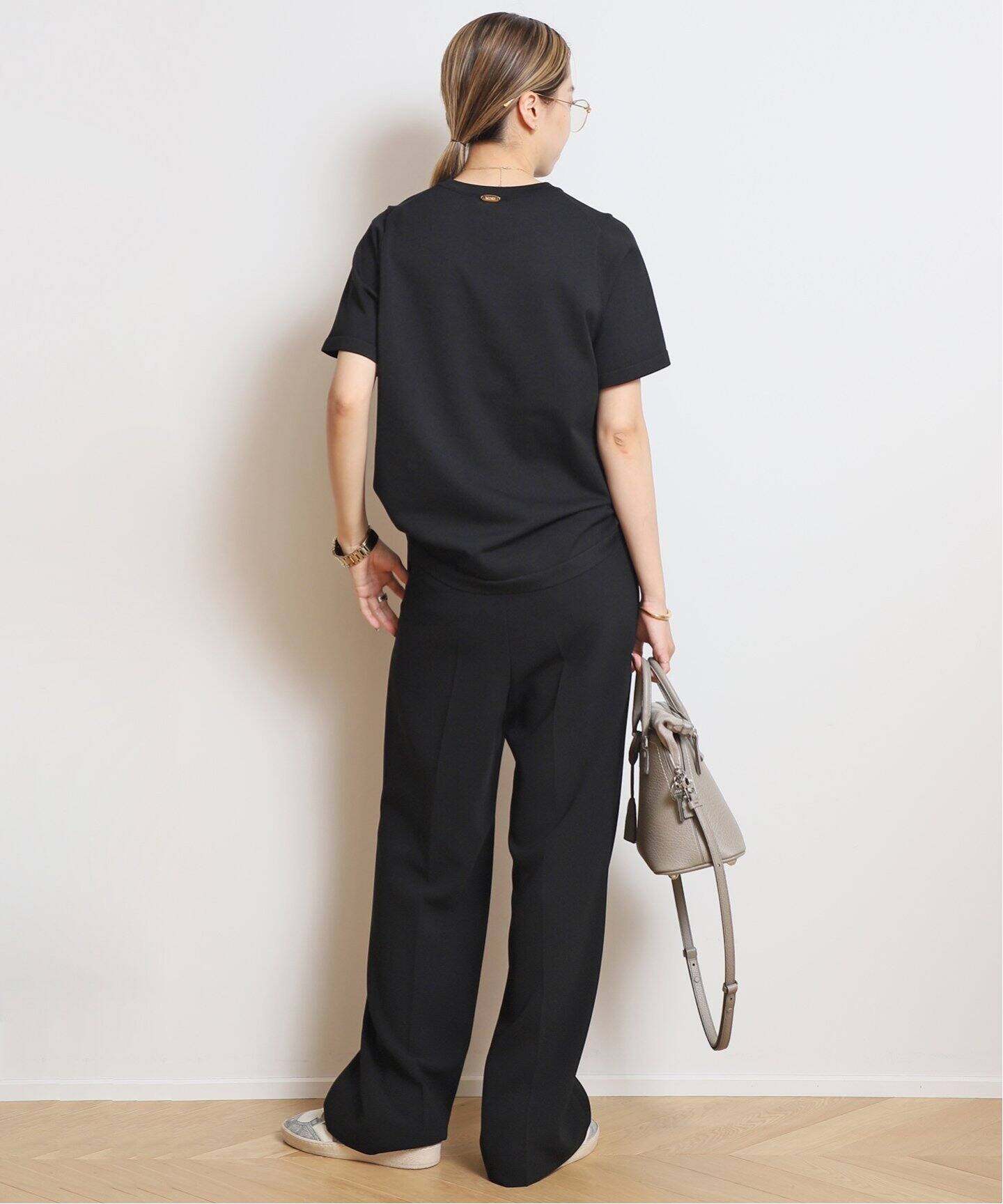 トリアセジョーゼット タックパンツ（スラックス）｜MUSE de Deuxieme  