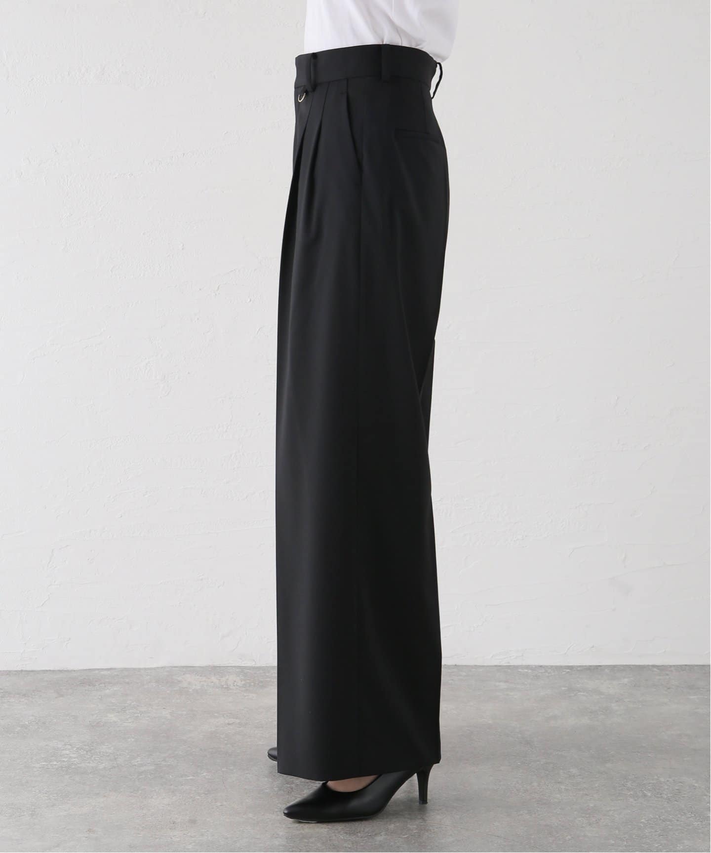 ☆美品☆【MUSE de Deuxieme Classe 】パンツ　38ブラック MUSE de Deuxieme Classe 「MUSE classe」 パンツ 38 ブラック