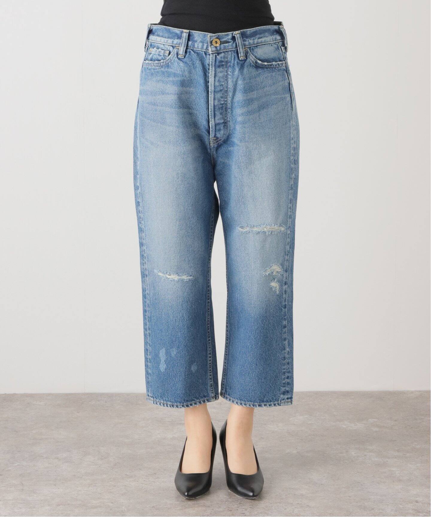 MADISONBLUE/マディソンブルー】CRASHED SAROUEL デニム（デニムパンツ  