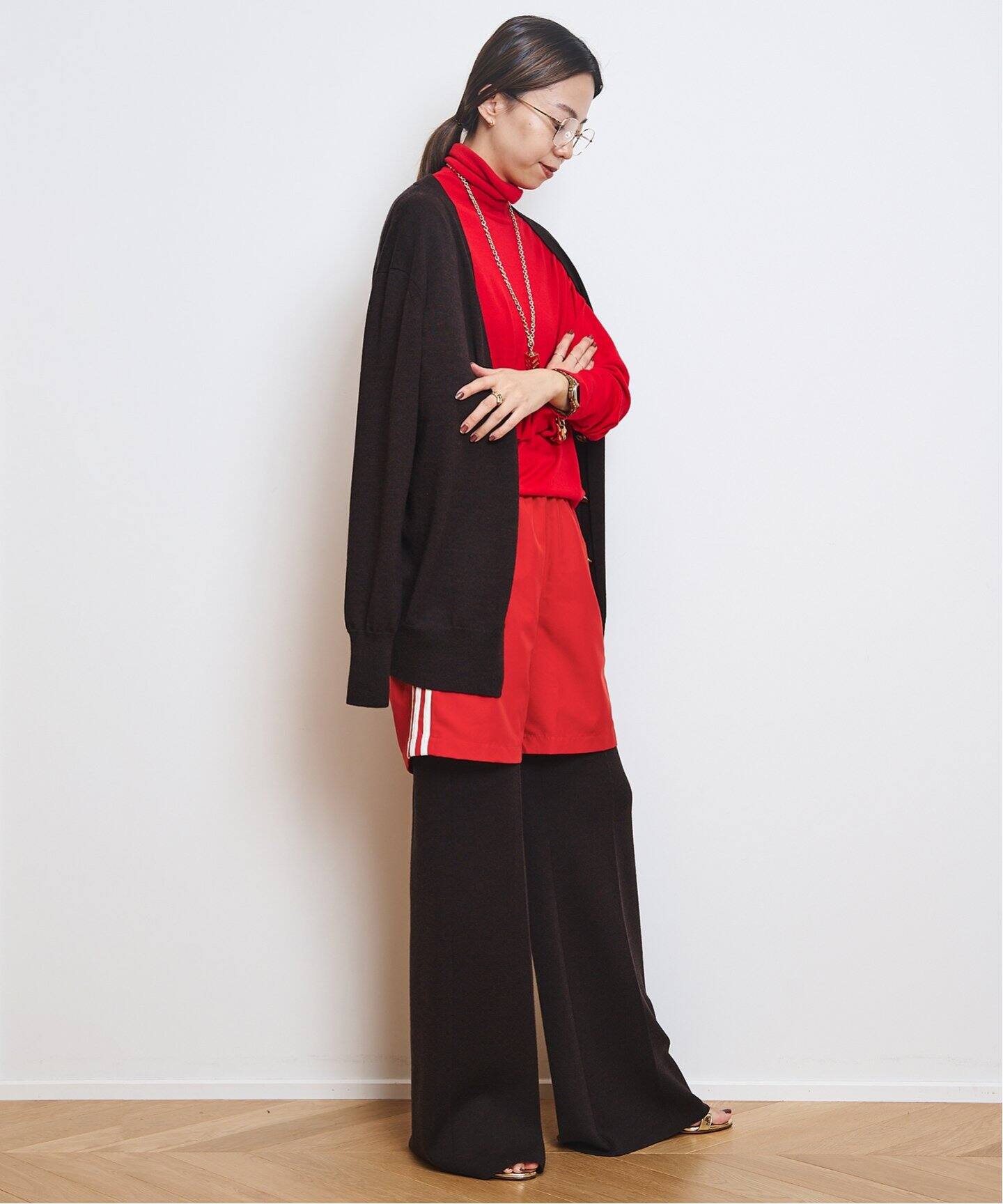 ADIDAS/アディダス】 TRACK ショートパンツ（ジャージ／トラックパンツ