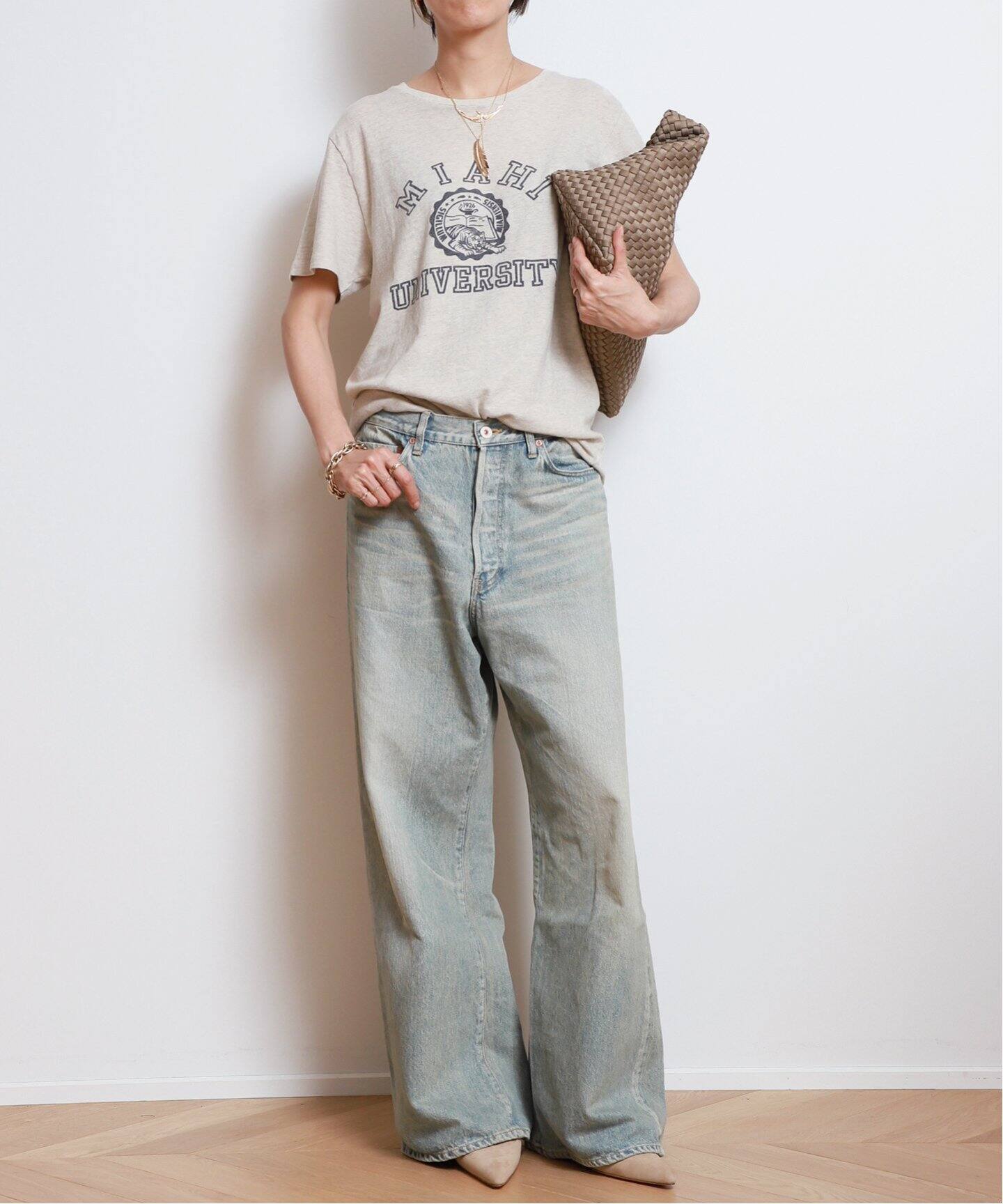 HERILL/ヘリル】HL DENIM WIDE パンツ（デニムパンツ・ジーンズ  