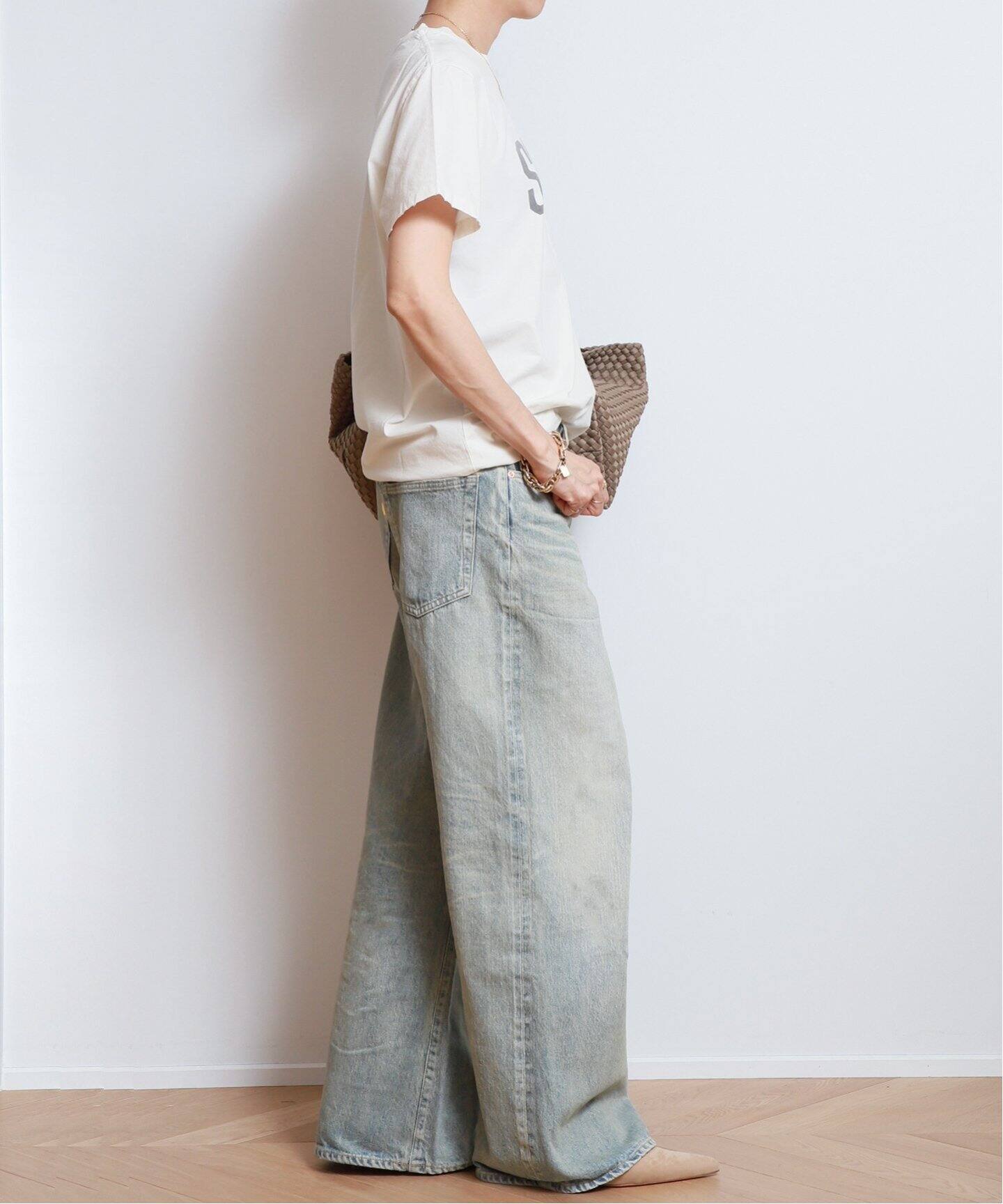 HERILL/ヘリル】HL DENIM WIDE パンツ（デニムパンツ・ジーンズ 