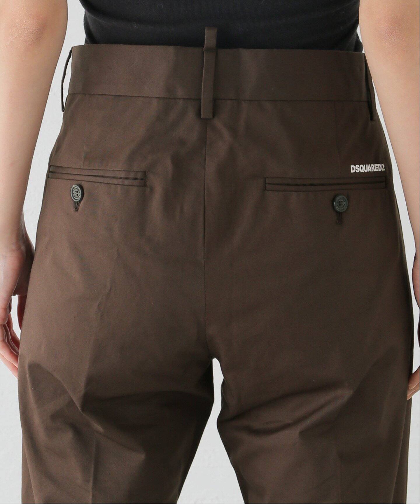 DSQUARED2/ディースクエアード】Cotton Panama Pant（スラックス  