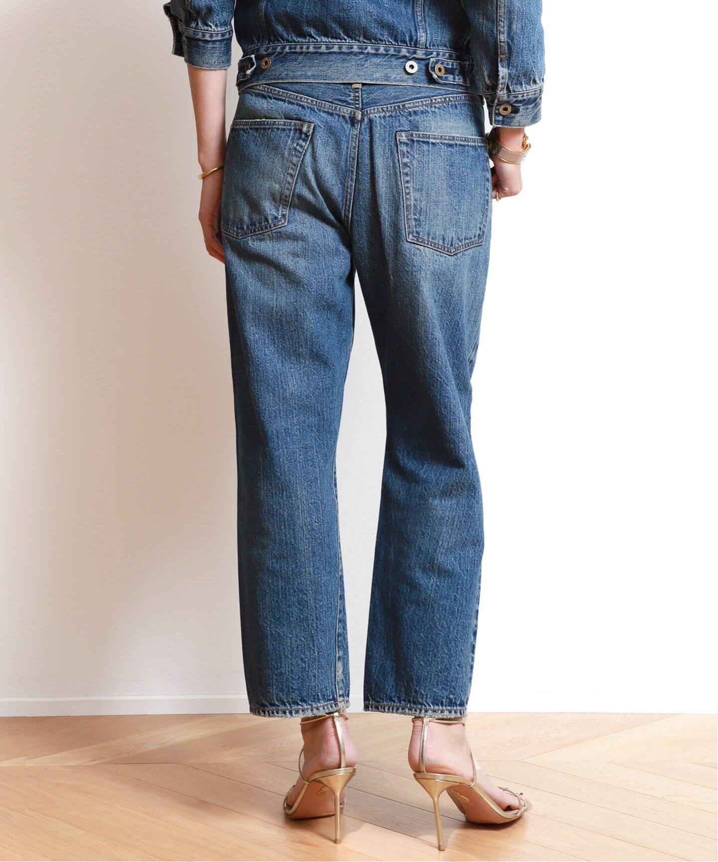 MADISONBLUE/マディソンブルー】 BOYS CRASHED TAPERED デニム（デニム  