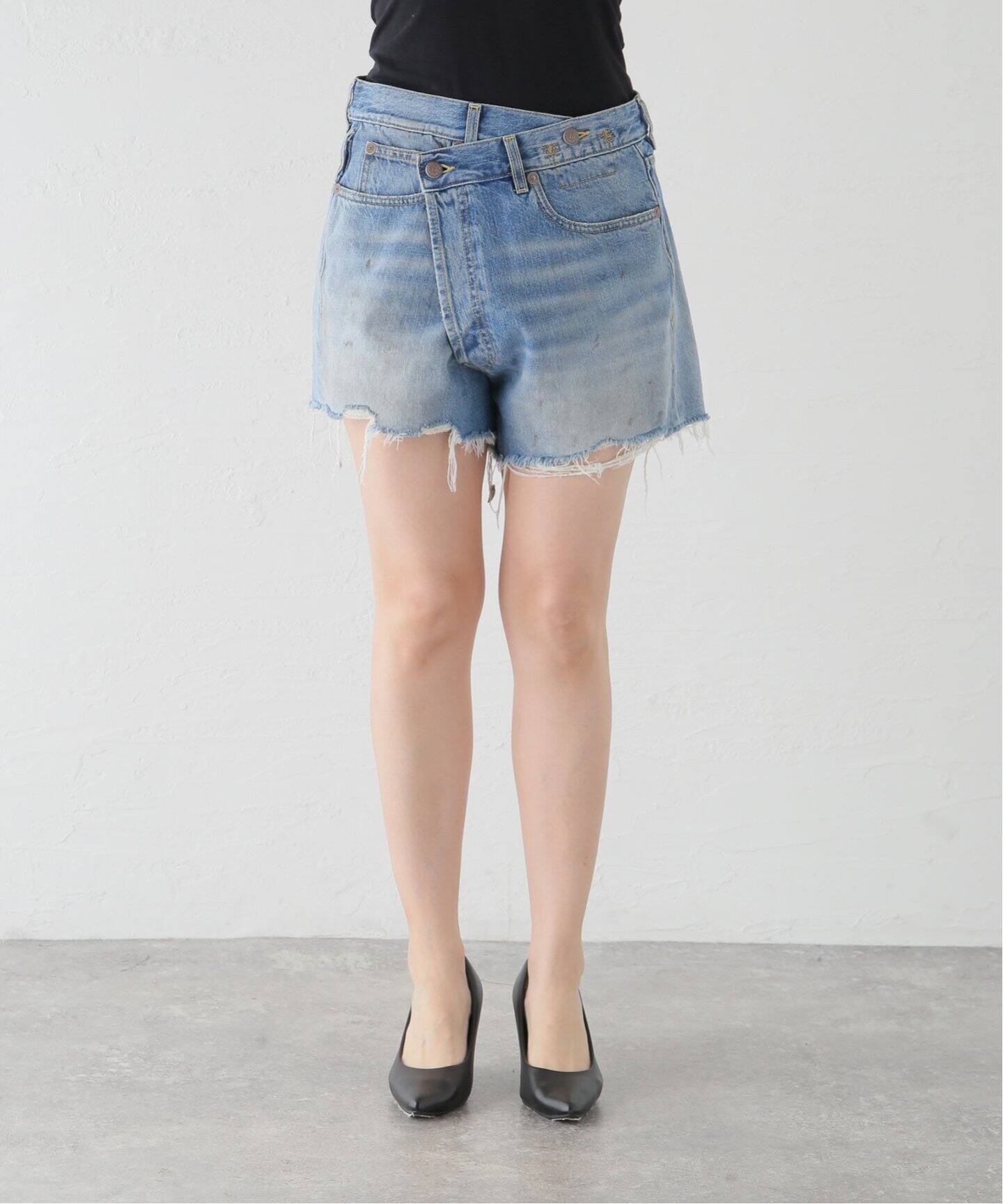 R13/アールサーティーン】 CROSS OVER SHORT パンツ（ショート・ハーフ 