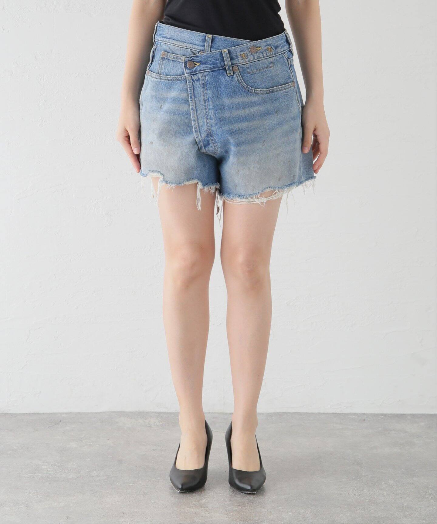 R13/アールサーティーン】 CROSS OVER SHORT パンツ（ショート・ハーフ 