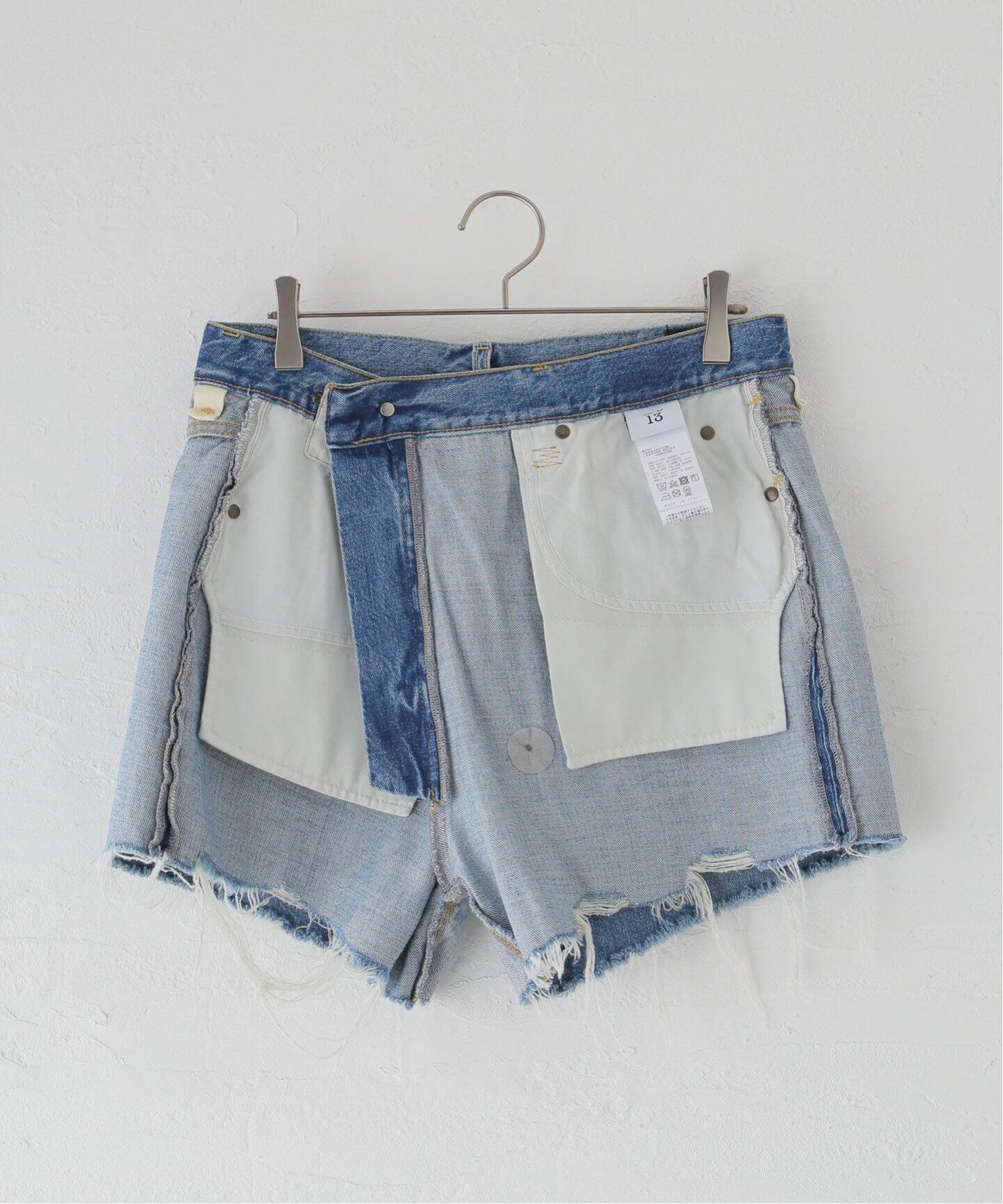 R13/アールサーティーン】 CROSS OVER SHORT パンツ（ショート・ハーフ 