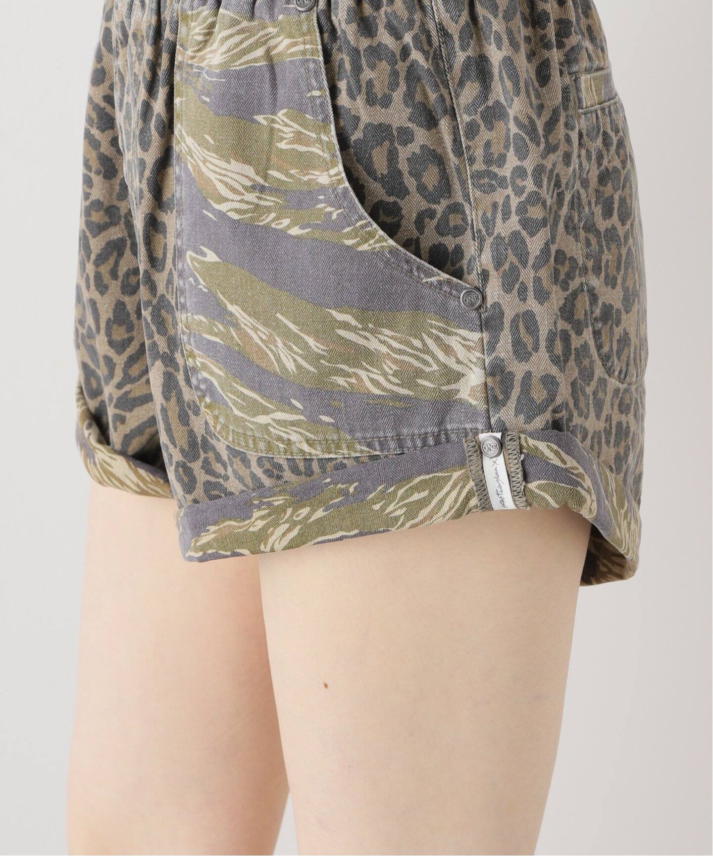 ワンティースプーン　ANIMAL CAMO SHORT パンツ oneteaspoon ショートパンツ デニム 24 セレクト インポート