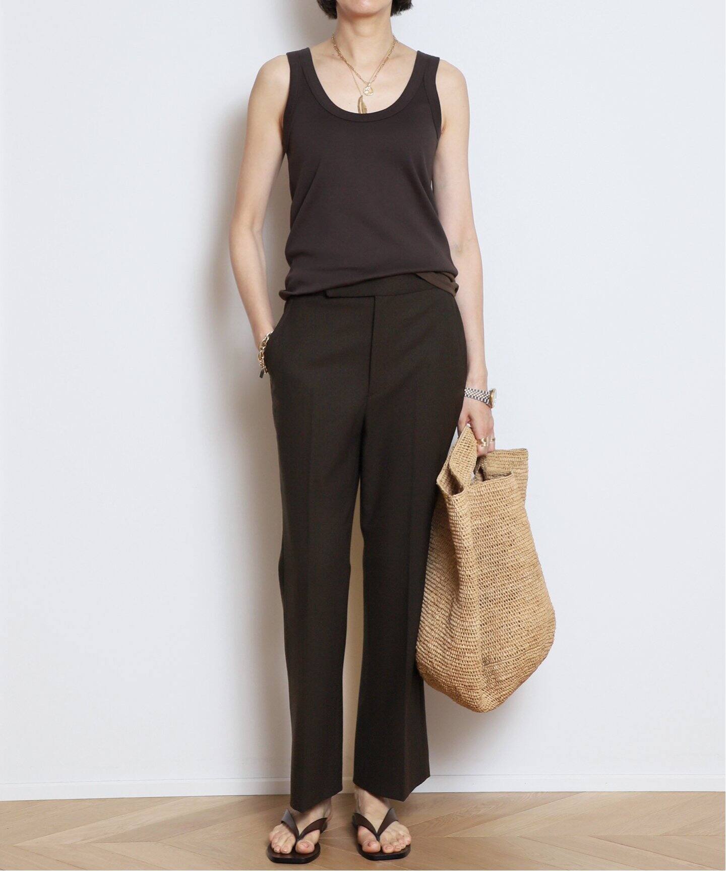 MARIA McMANUS/マリア マクマナス】HIGH WAISTED CROP パンツ（その他 