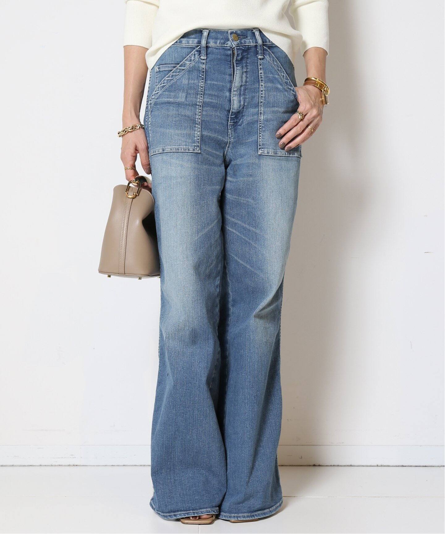 SURT/サート】ライトブルーベイカーデニム（デニムパンツ・ジーンズ  