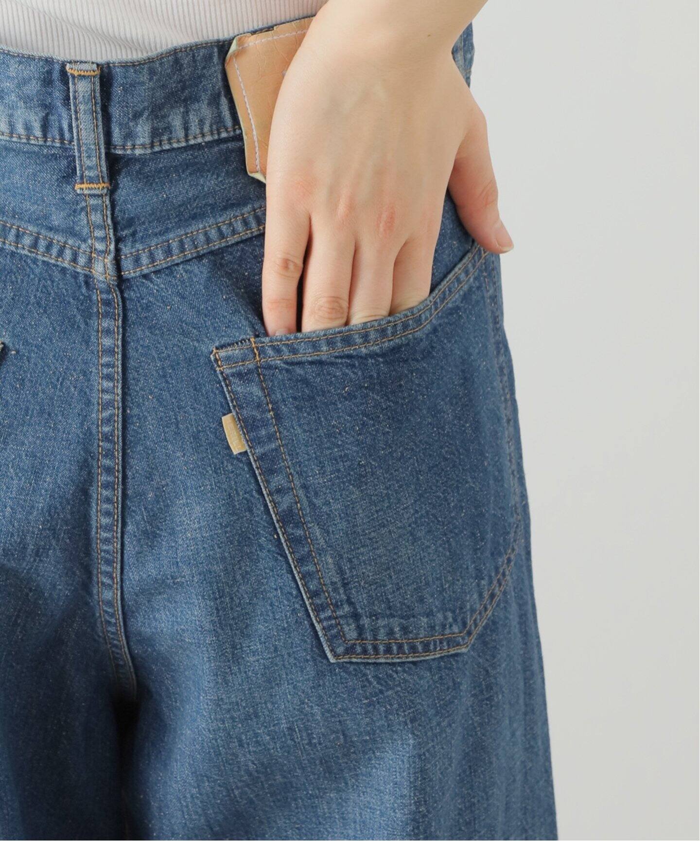 HERILL/ヘリル】NEPDENIM WIDE パンツ（デニムパンツ・ジーンズ 