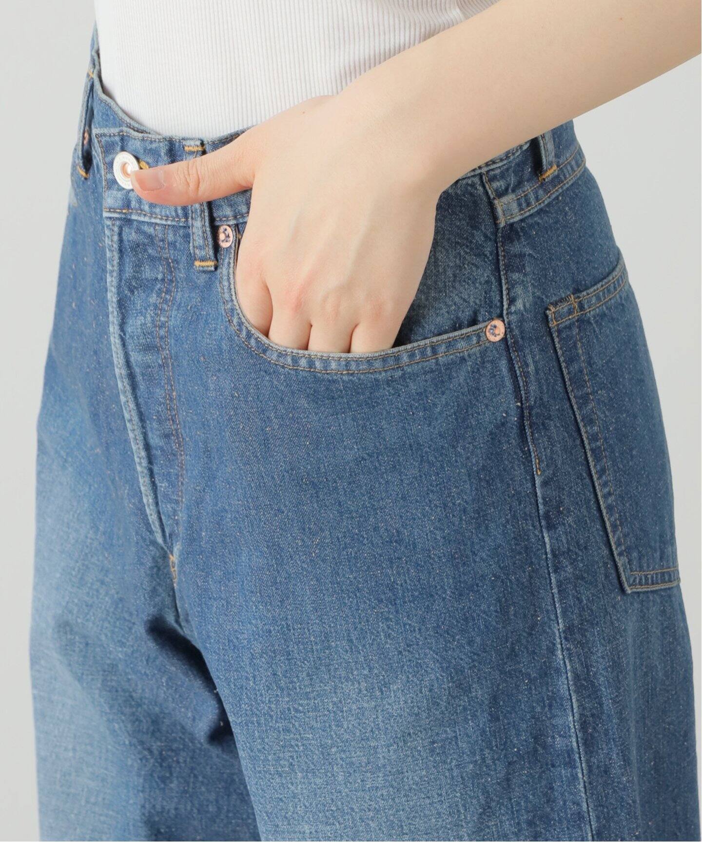 HERILL/ヘリル】NEPDENIM WIDE パンツ（デニムパンツ・ジーンズ 