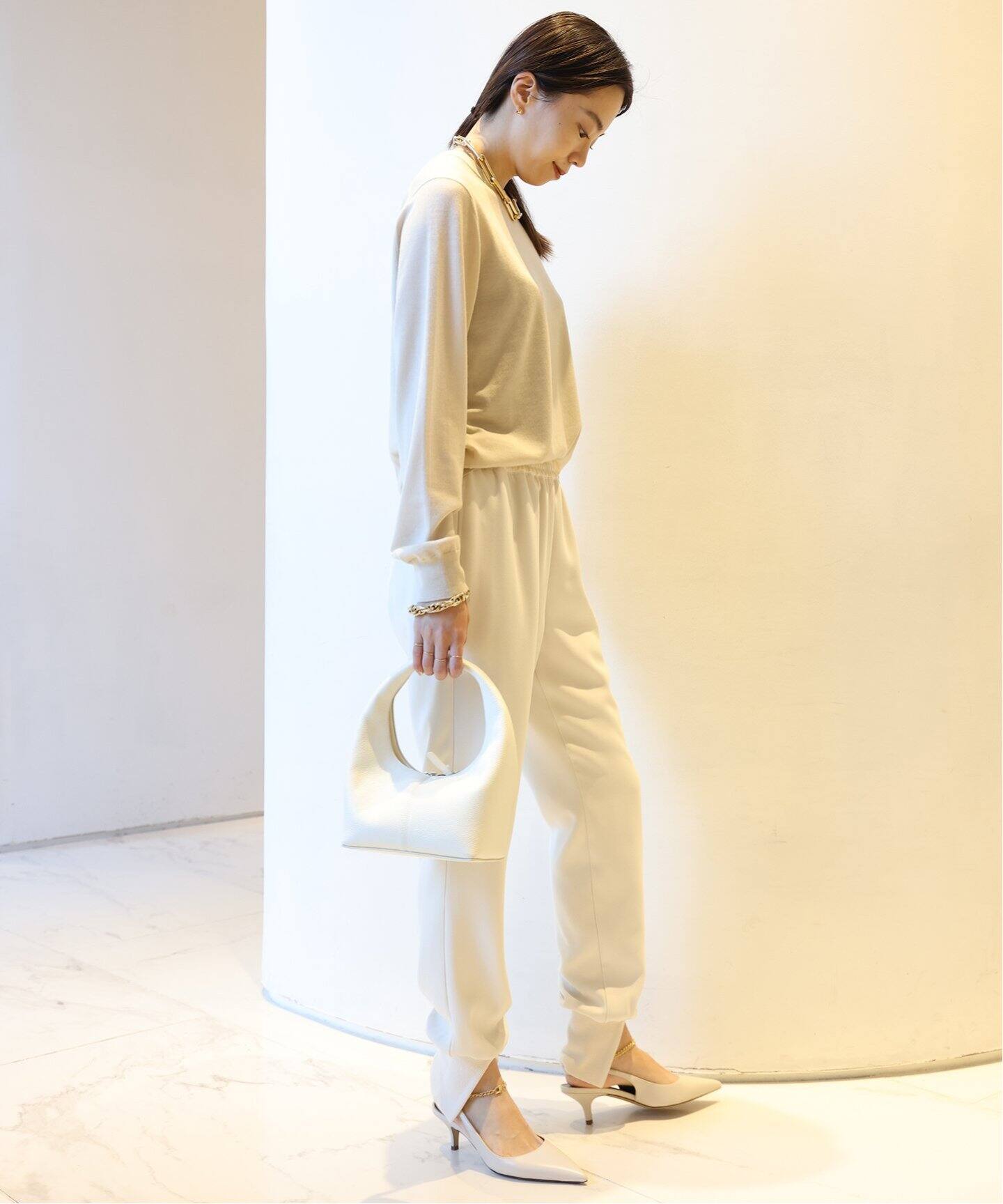 Col Pierrot/コルピエロ】スソリブ PANTS（NATURAL）（その他パンツ 