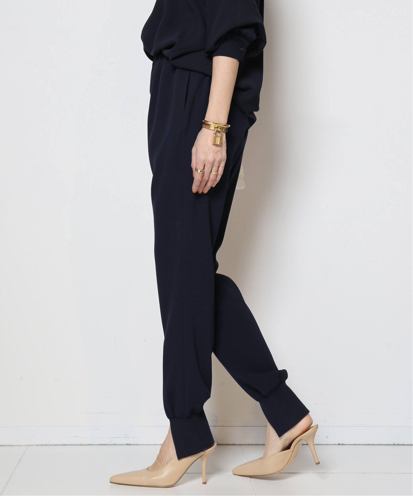 Col Pierrot/コルピエロ】スソリブ パンツ（NAVY）（その他パンツ  