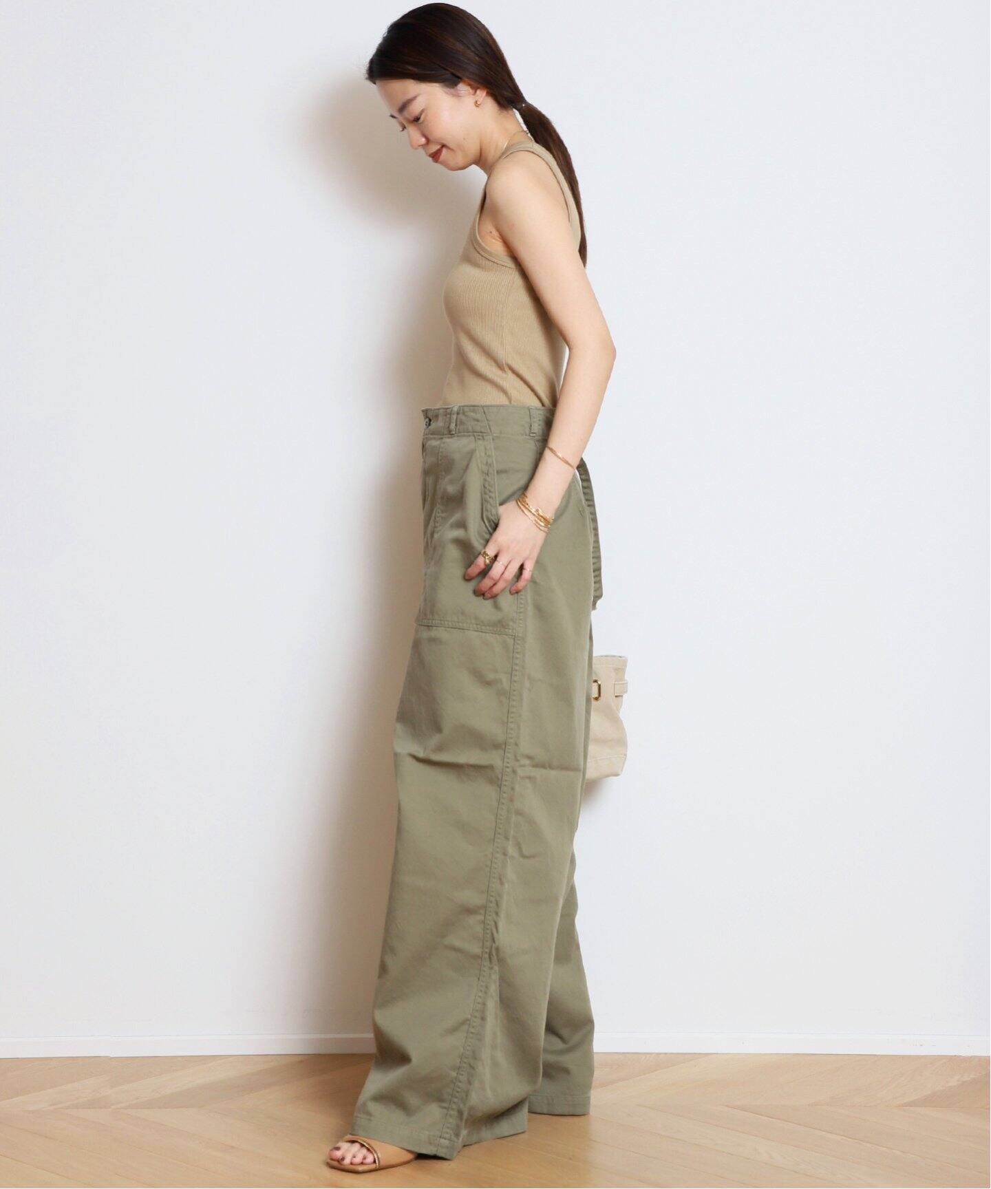 ATTICK BY JOHNBULL/アティック バイ ジョンブル】 MILITARY パンツ  