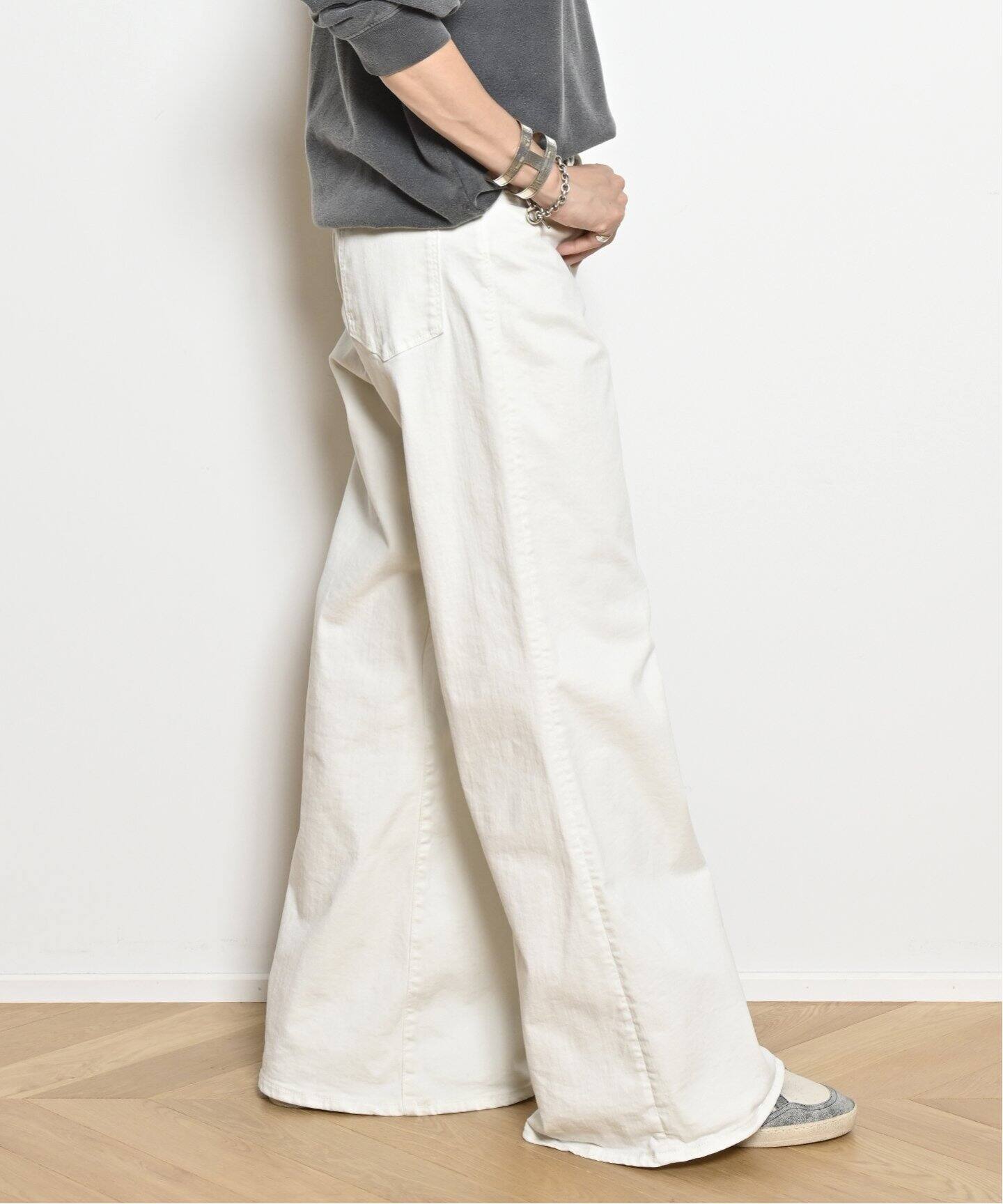 直し！MUSE SURT MANNISH BAGGY DENIM WHT 36 【公式通販】