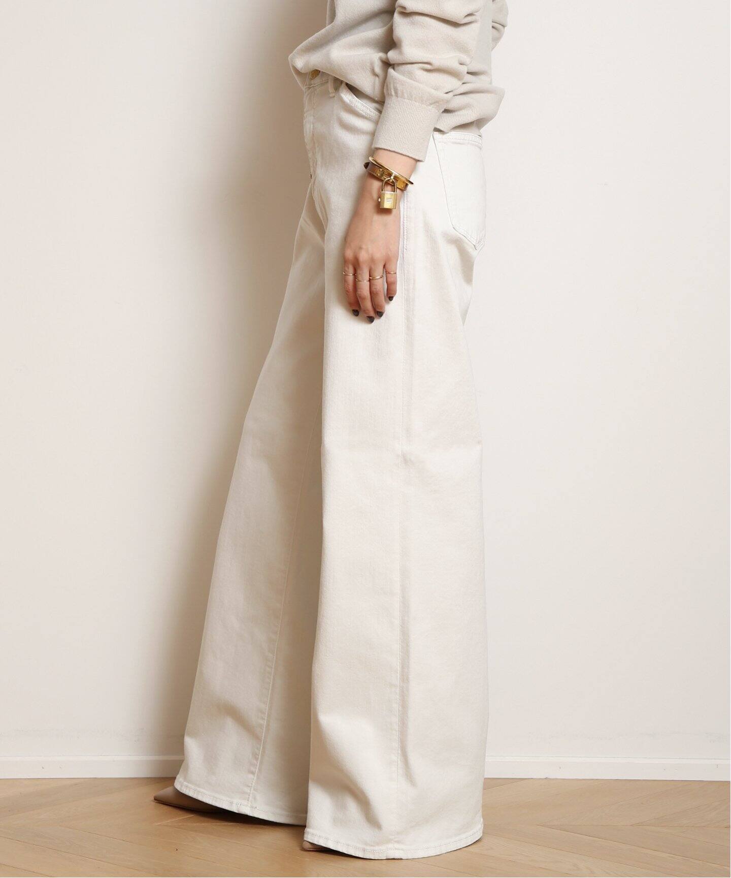 SURT/サート】MANNISH BAGGY デニム(WHITE)（デニムパンツ・ジーンズ 
