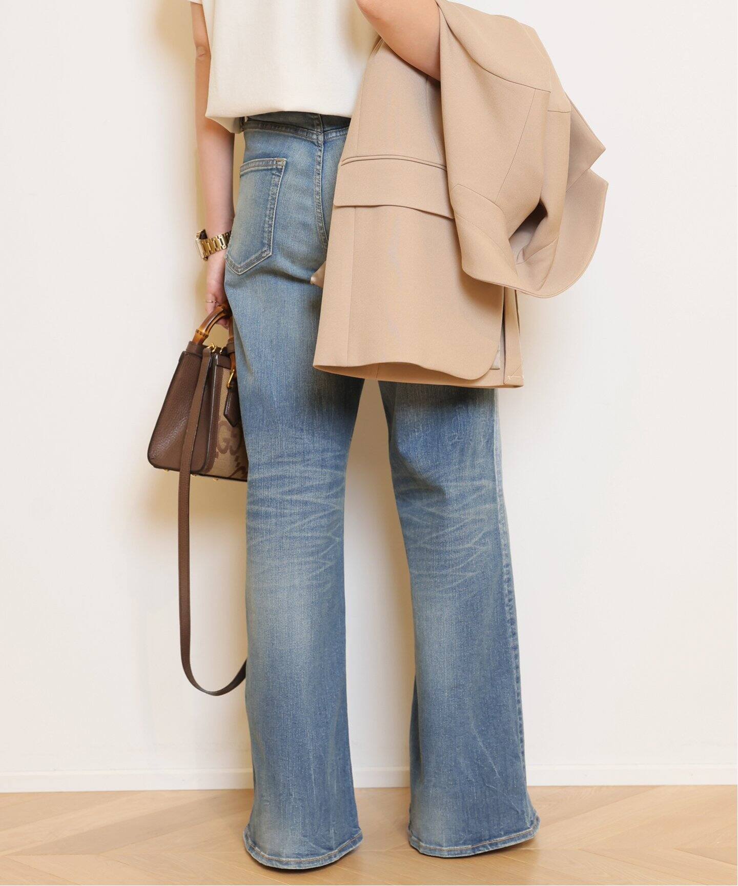 Deuxieme Classe SURT マニッシュバギー デニムパンツ36 