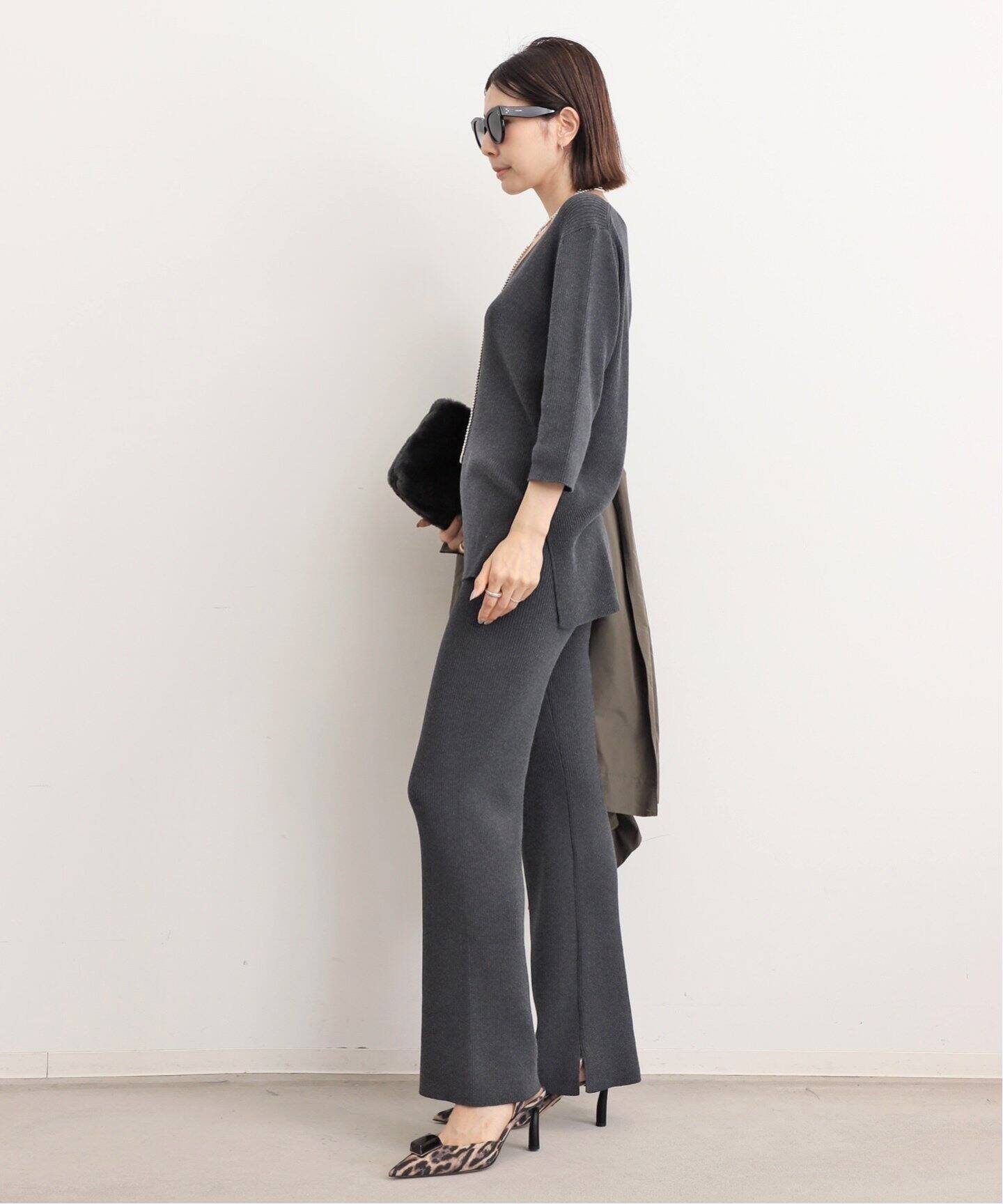 Rib Knit Pants（その他パンツ）｜L