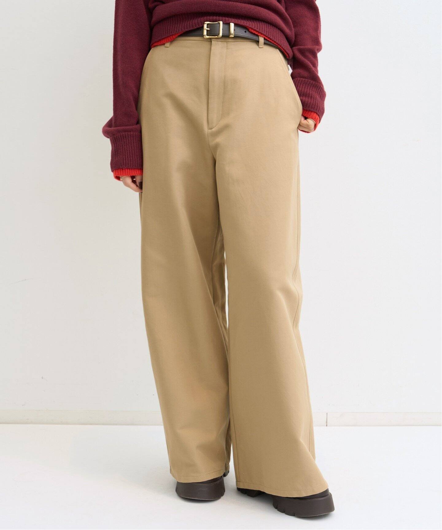 DOUBLE CLOTH PANTS（その他パンツ）｜L 