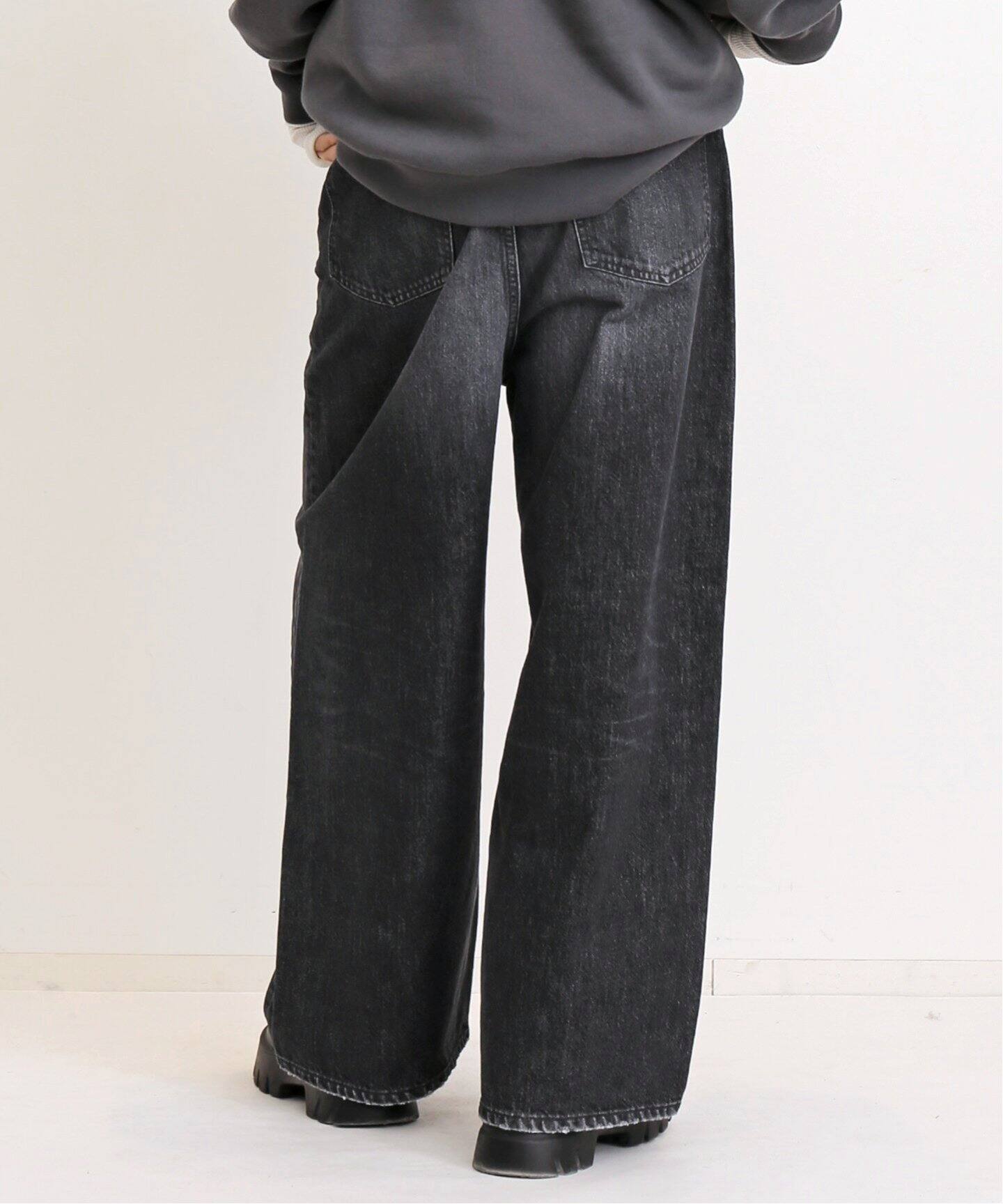 WIDE LEG DENIM PANTS（デニムパンツ・ジーンズ）｜L 