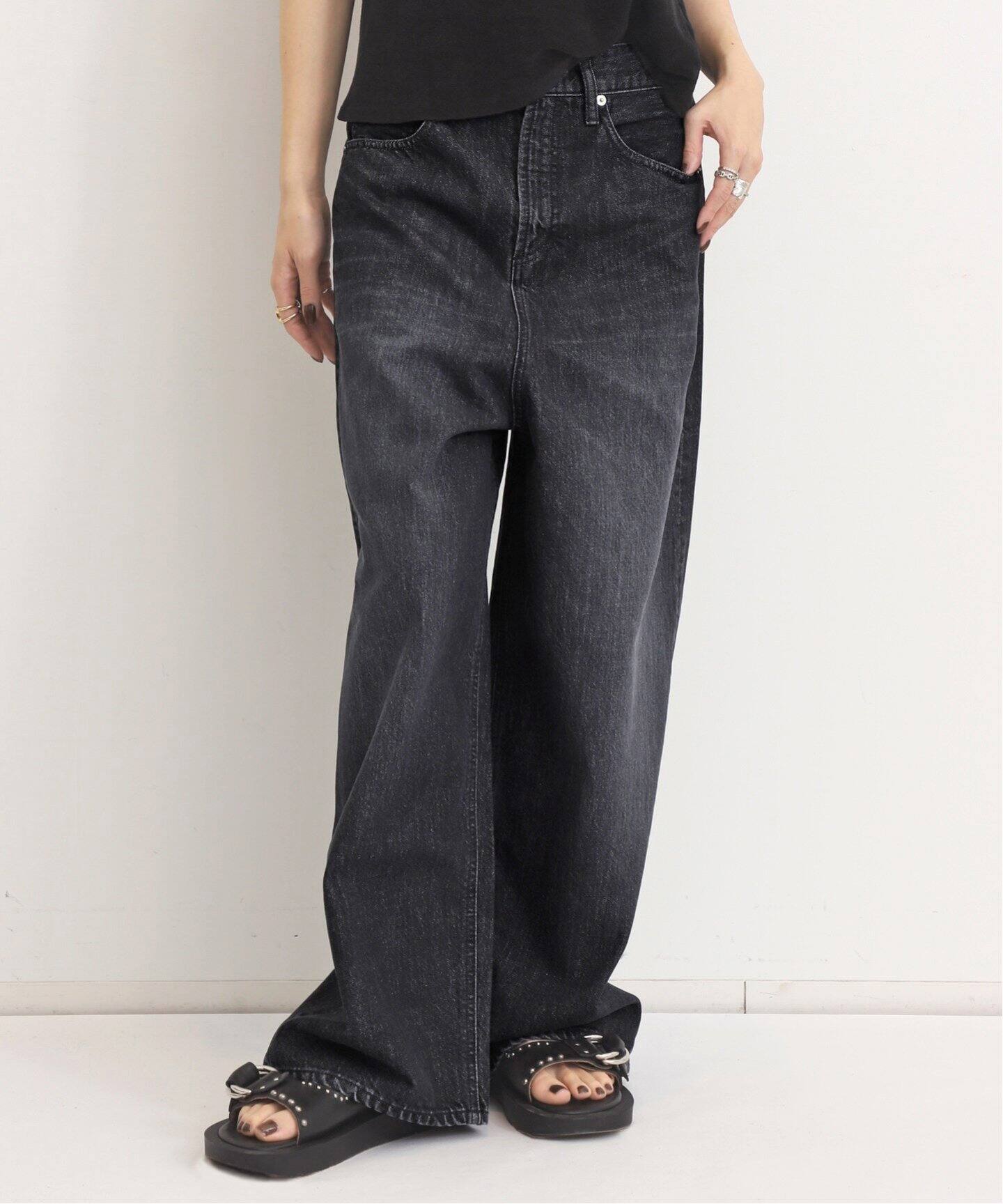 WIDE LEG DENIM PANTS（デニムパンツ・ジーンズ）｜L 