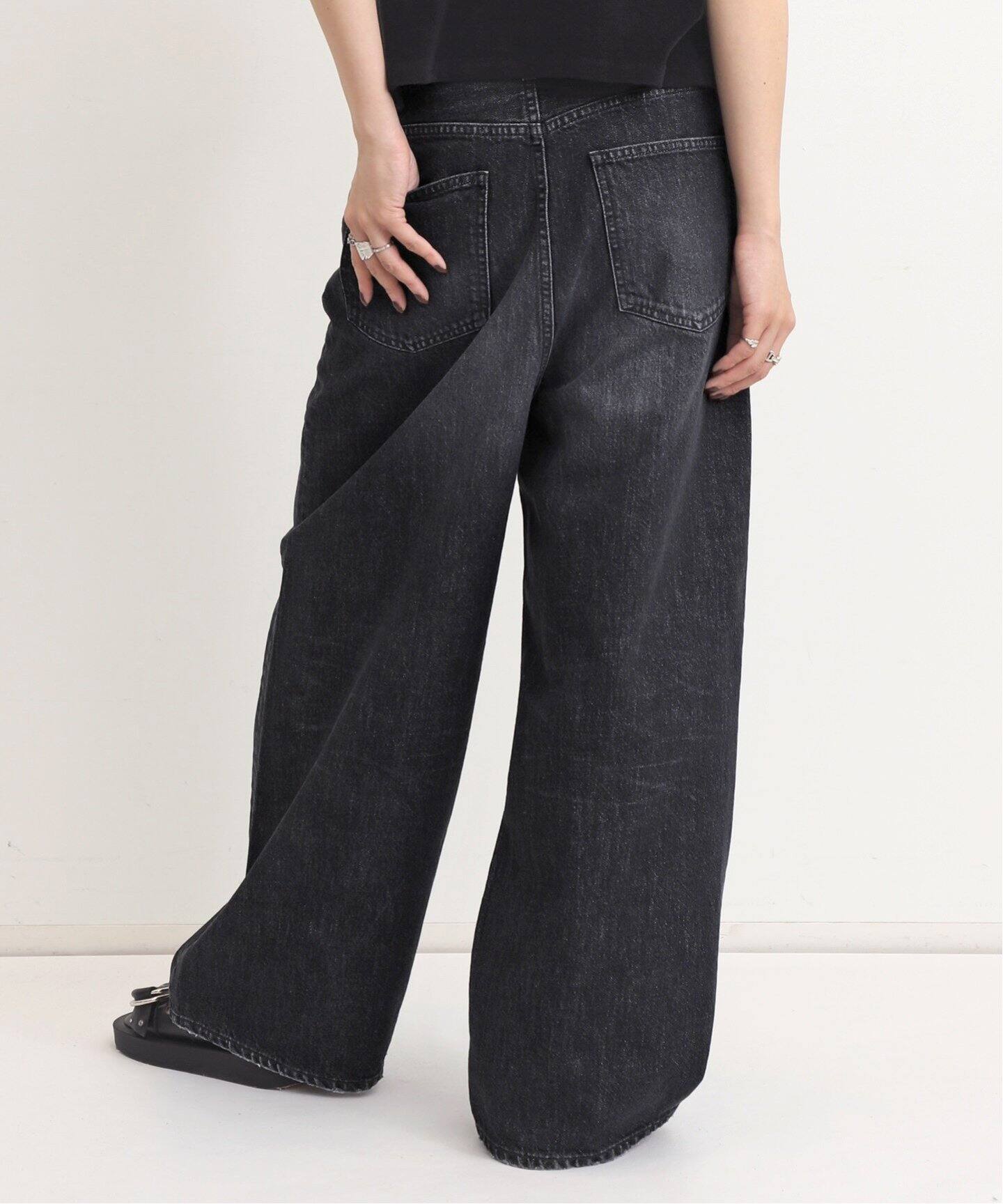 WIDE LEG DENIM PANTS（デニムパンツ・ジーンズ）｜L