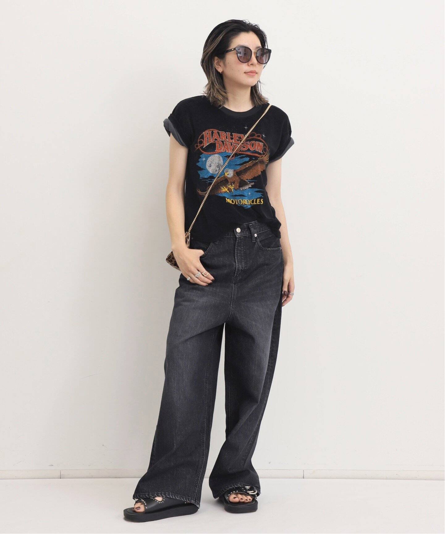 WIDE LEG DENIM PANTS（デニムパンツ・ジーンズ）｜L 
