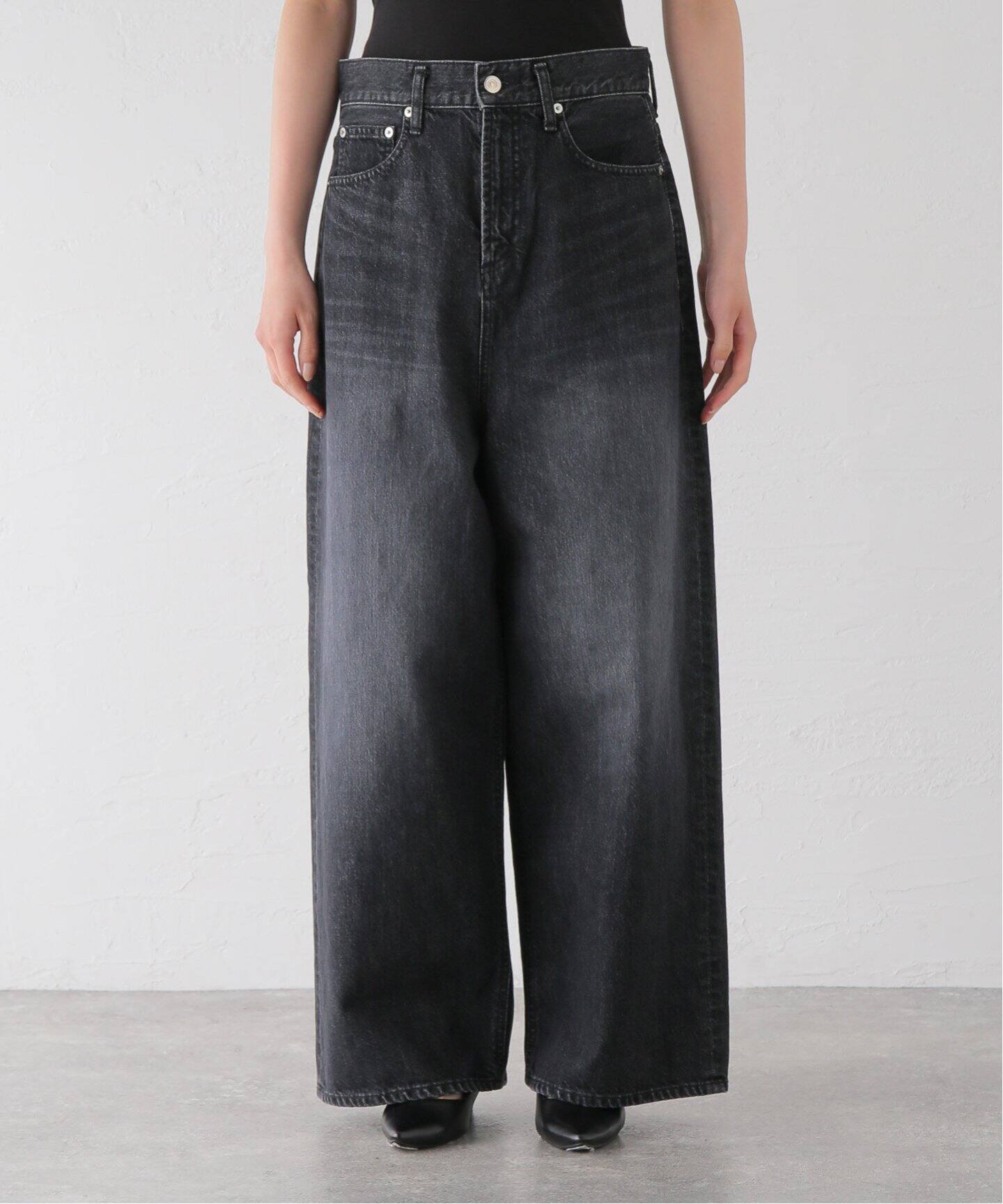 WIDE LEG DENIM PANTS（デニムパンツ・ジーンズ）｜L 