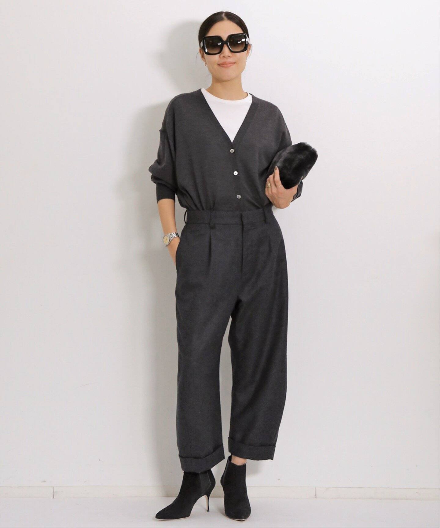 FLANNEL CURVY PANTS（その他パンツ）｜L 