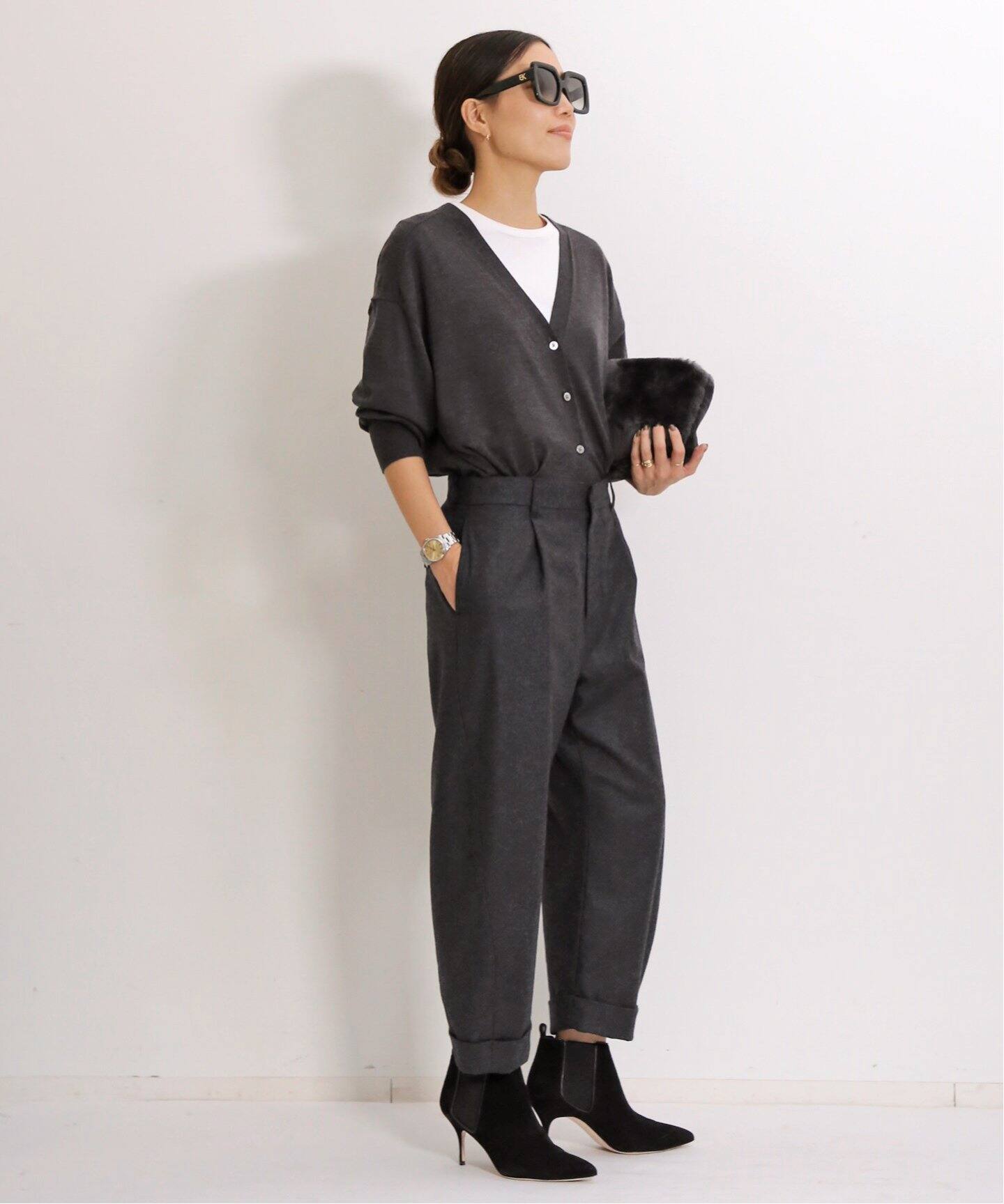 FLANNEL CURVY PANTS（その他パンツ）｜L