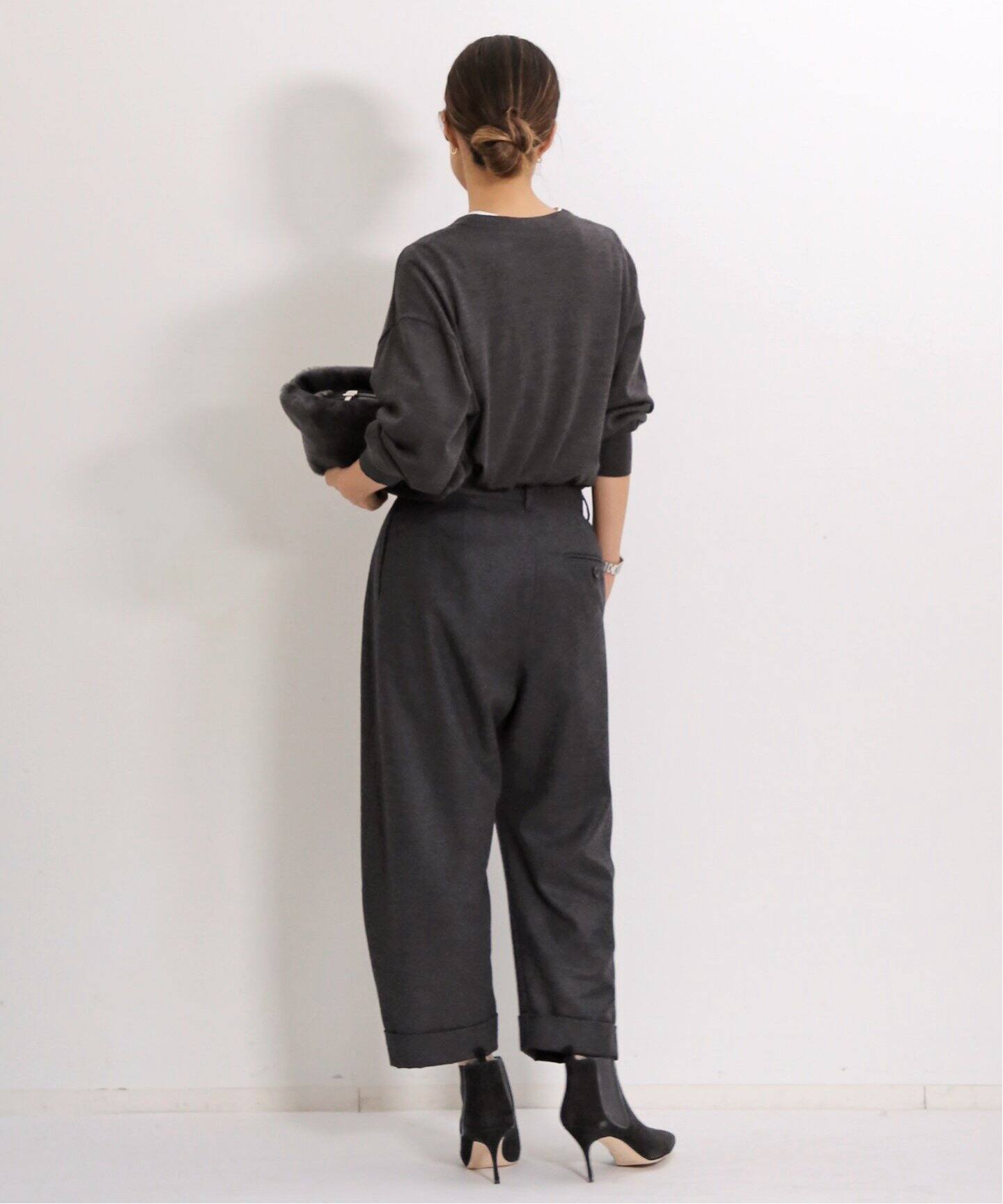 FLANNEL CURVY PANTS（その他パンツ）｜L