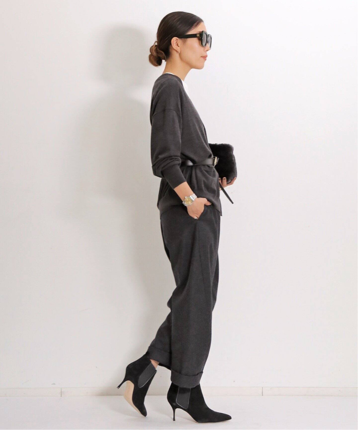 FLANNEL CURVY PANTS（その他パンツ）｜L