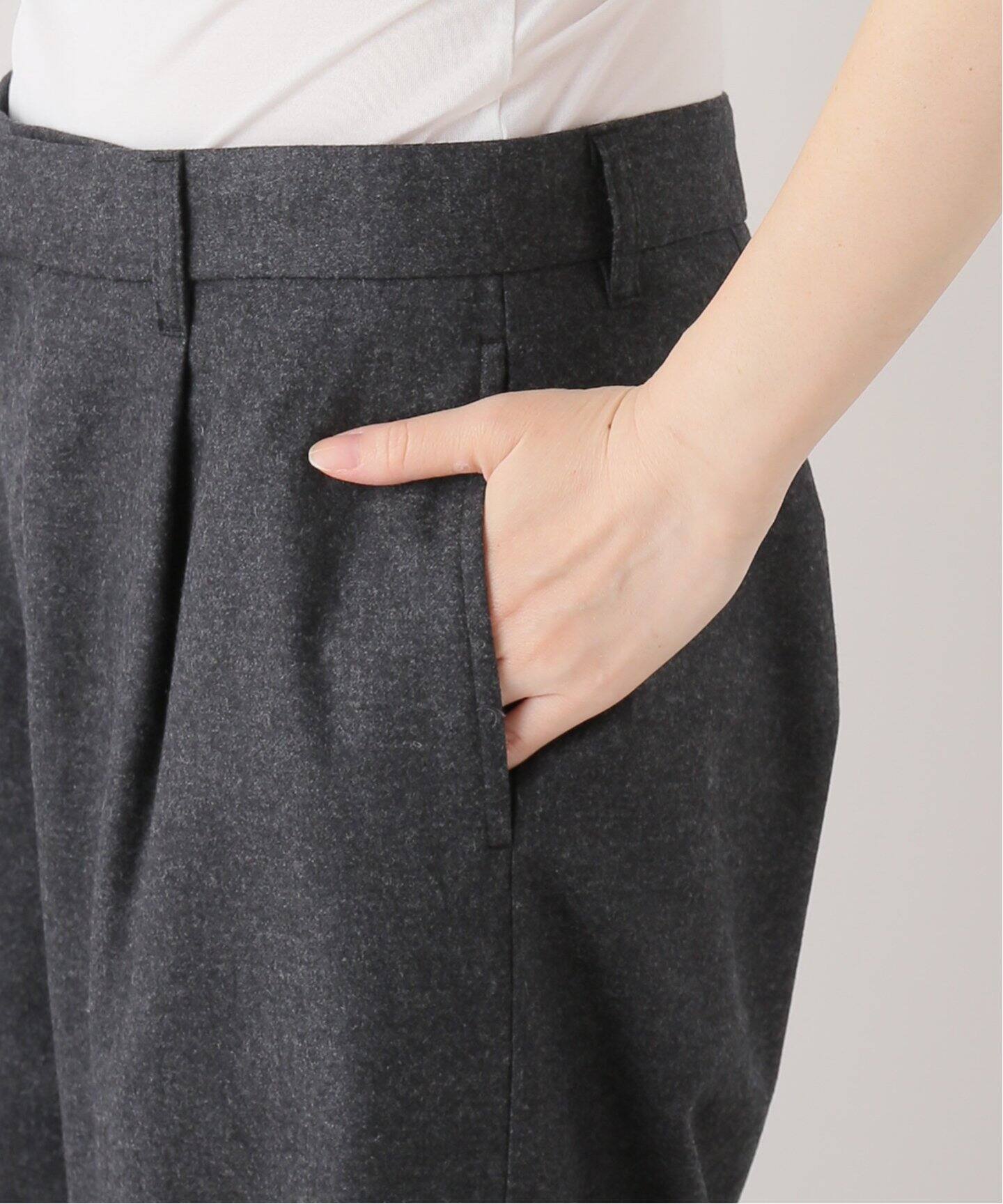FLANNEL CURVY PANTS（その他パンツ）｜L