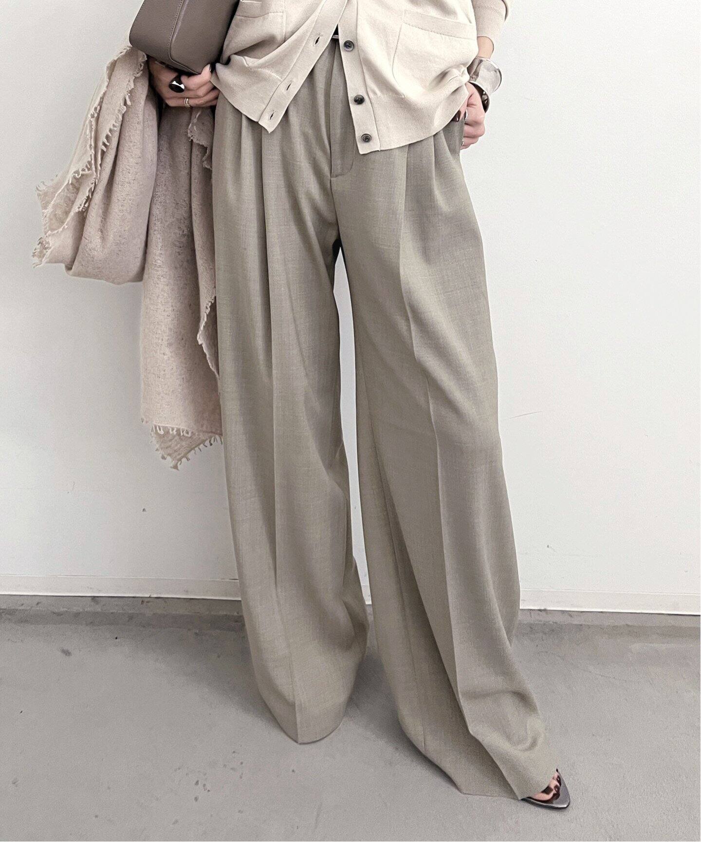 FILIPPA K/フィリッパ コー】 DARCEY WOOL TROUSERS（スラックス）｜L 