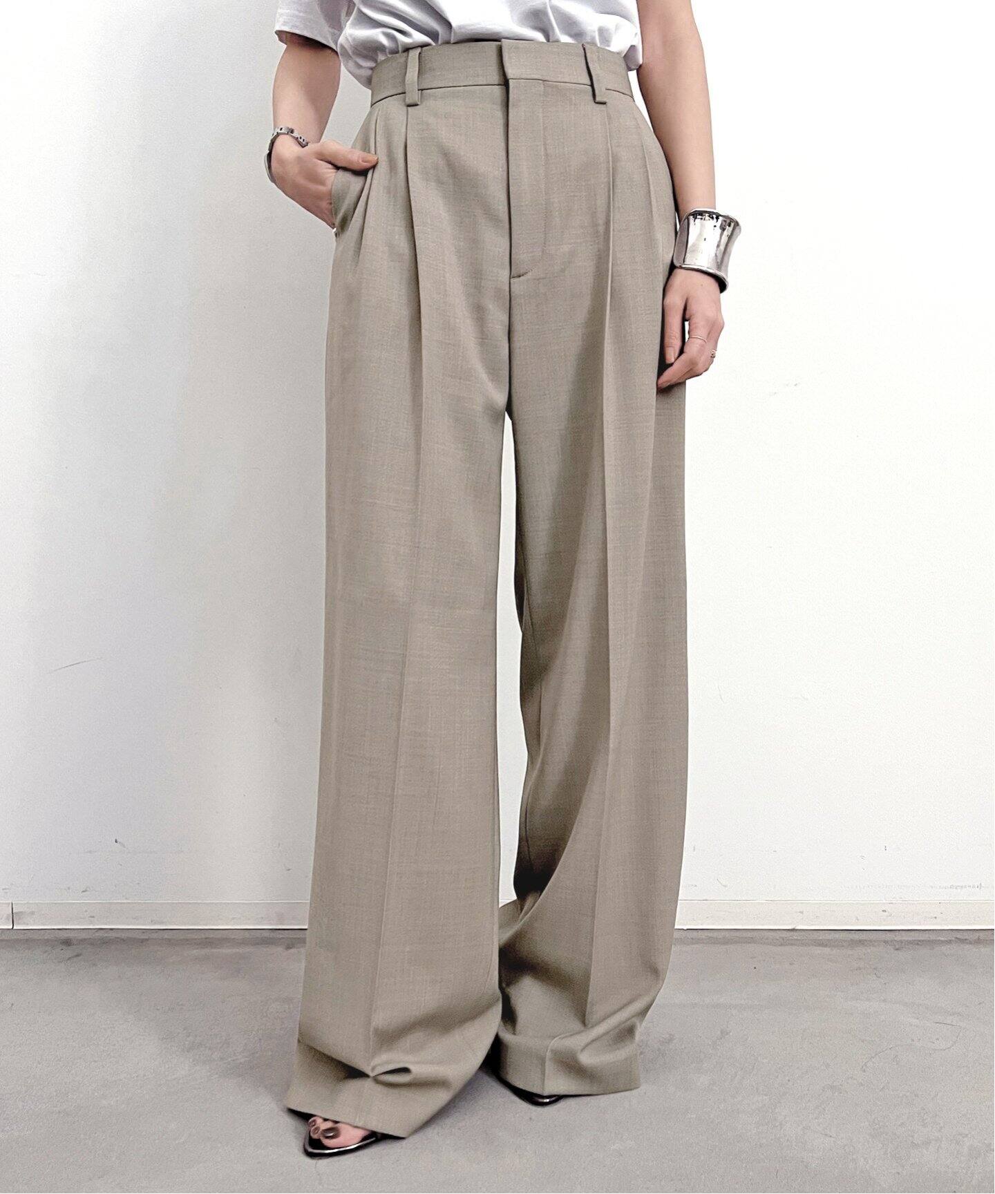 FILIPPA K/フィリッパ コー】 DARCEY WOOL TROUSERS（スラックス）｜L 