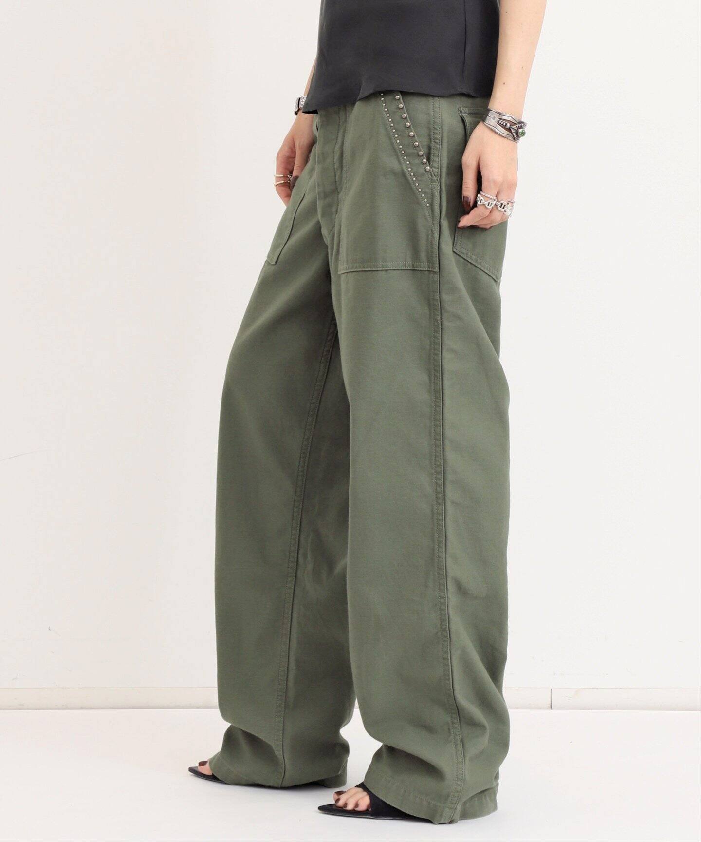 HTC/エイチティーシー】 POCKET STUDS DESIGN BAKER PANTS（その他 