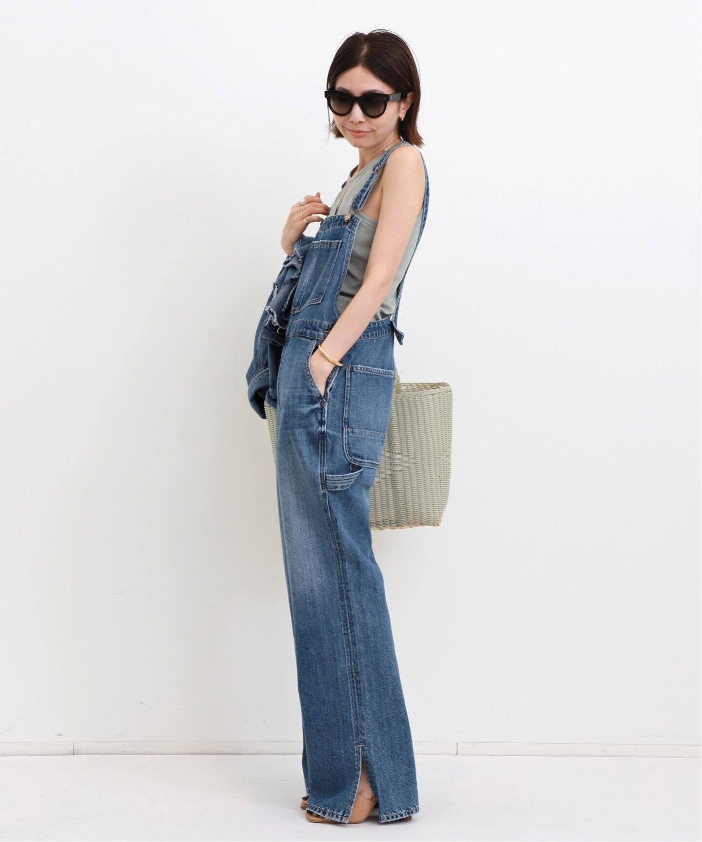 RED CARD/レッド カード】 デニムオーバーオール（サロペット  