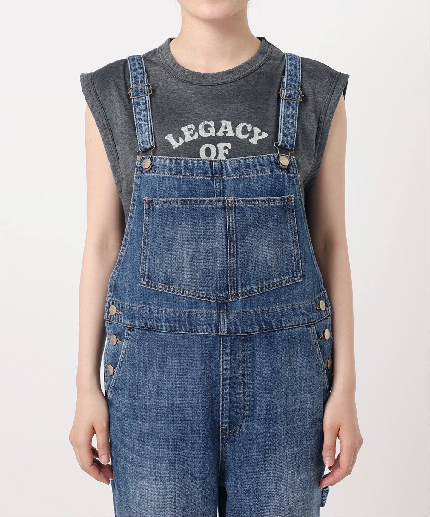 RED CARD/レッド カード】 デニムオーバーオール（サロペット  