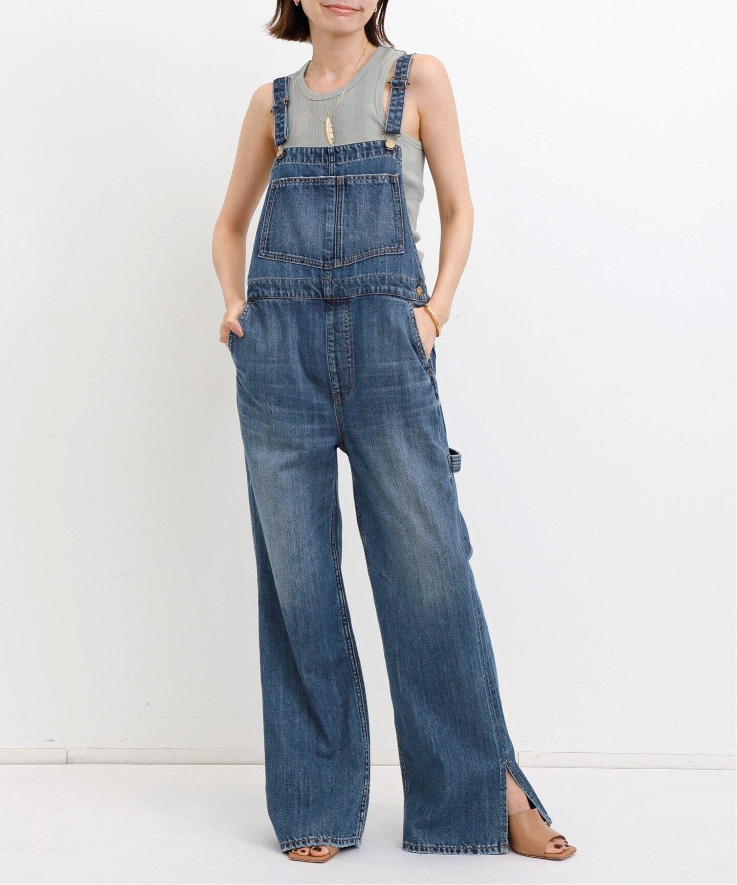 RED CARD/レッド カード】 デニムオーバーオール（サロペット  