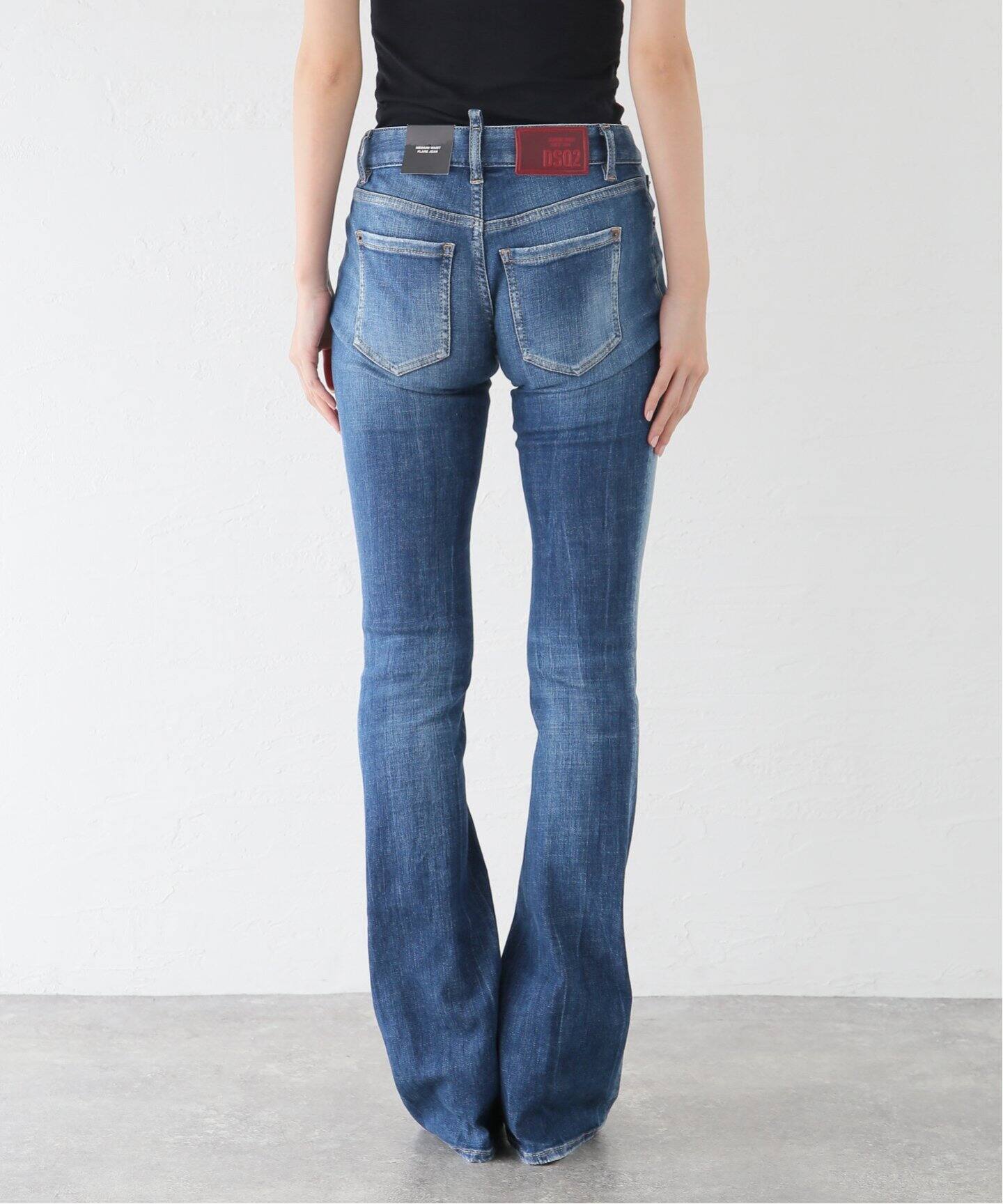 DSQUARED2/ディースクエアード】 Medium Waist Flare Jean（デニム 