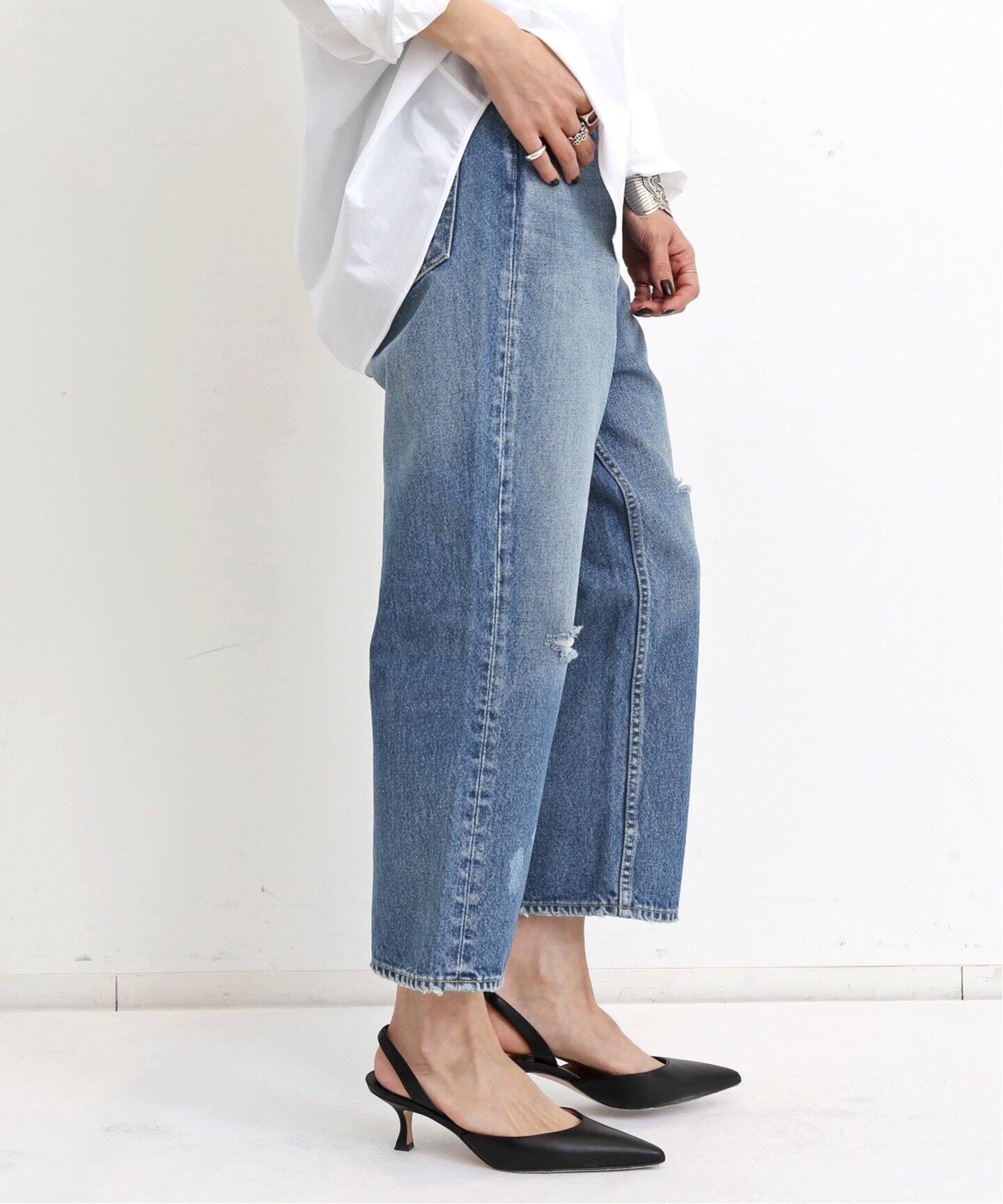 MADISON BLUE/マディソン ブルー】 CRASHED SAROUEL PT DENIM（デニム 