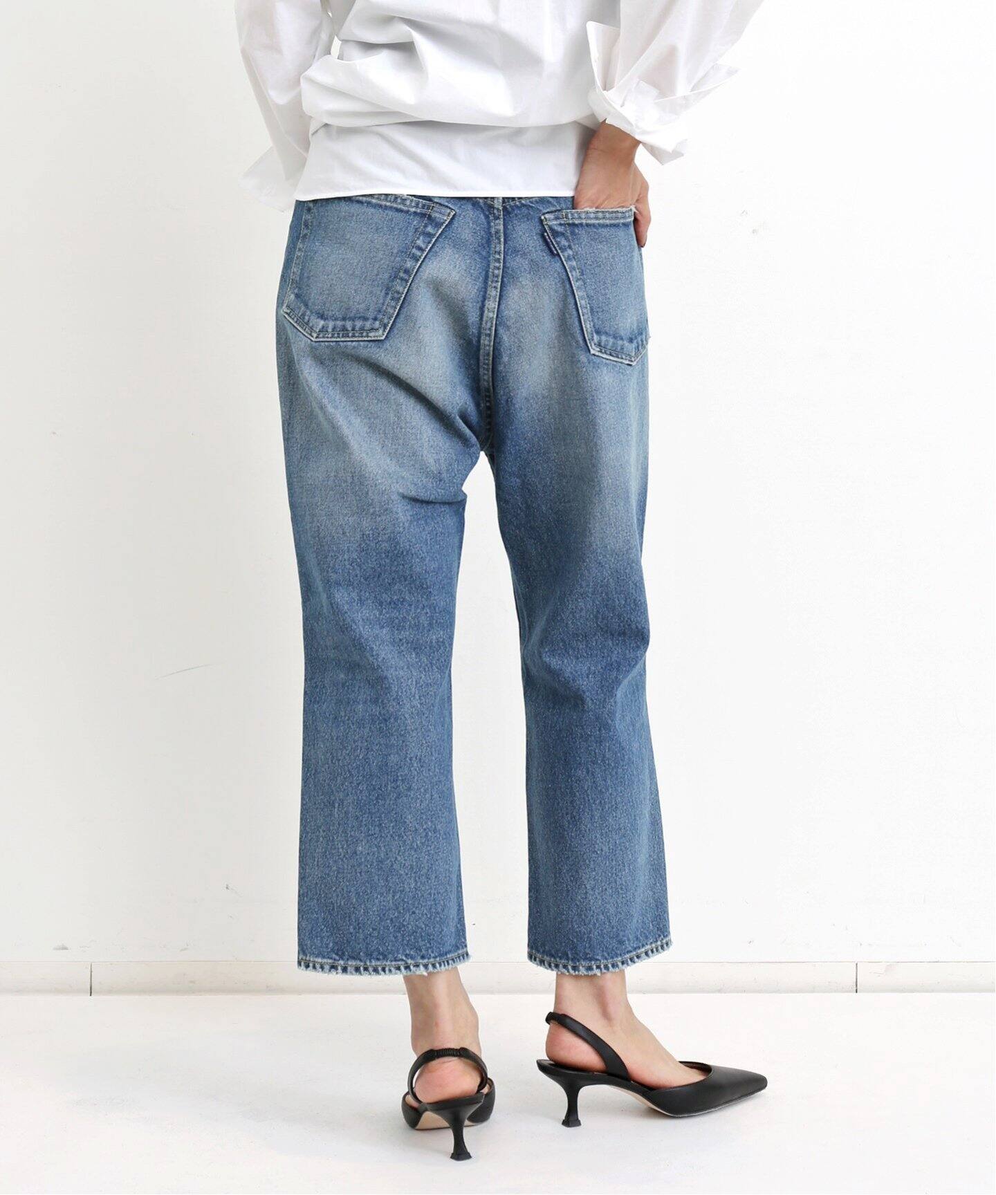 MADISON BLUE/マディソン ブルー】 CRASHED SAROUEL PT DENIM（デニム  