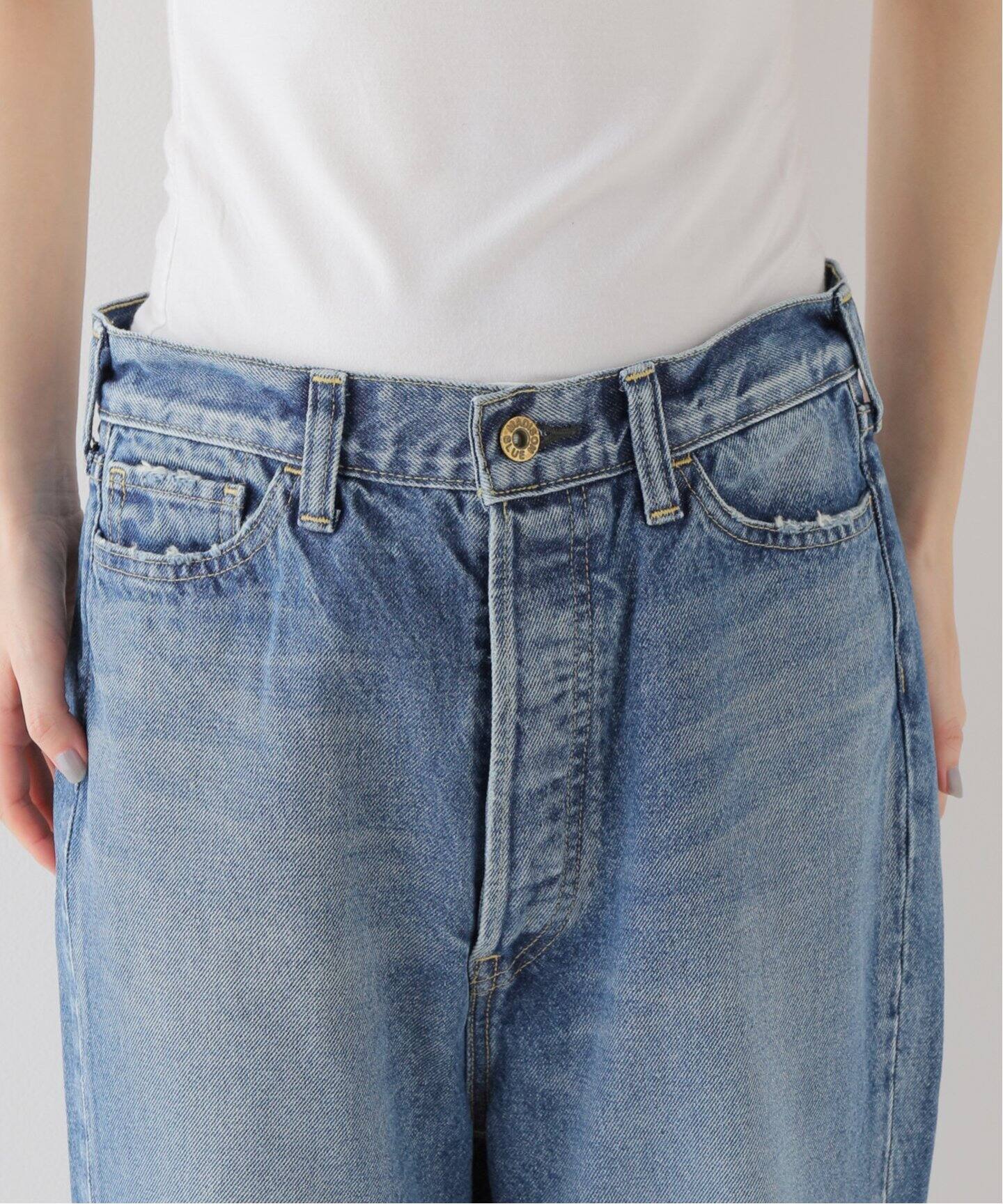 MADISON BLUE/マディソン ブルー】 CRASHED SAROUEL PT DENIM（デニム  