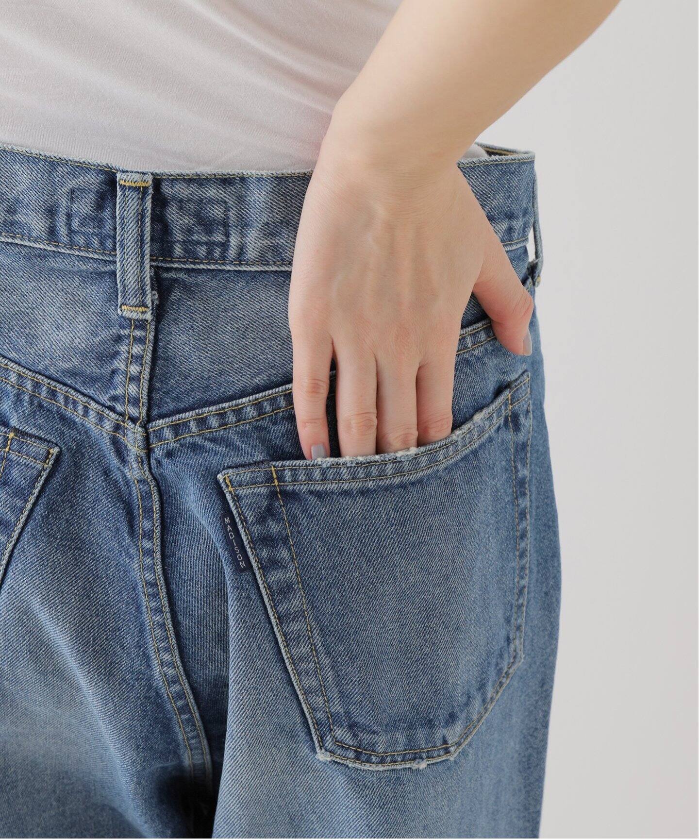 MADISON BLUE/マディソン ブルー】 CRASHED SAROUEL PT DENIM（デニム  